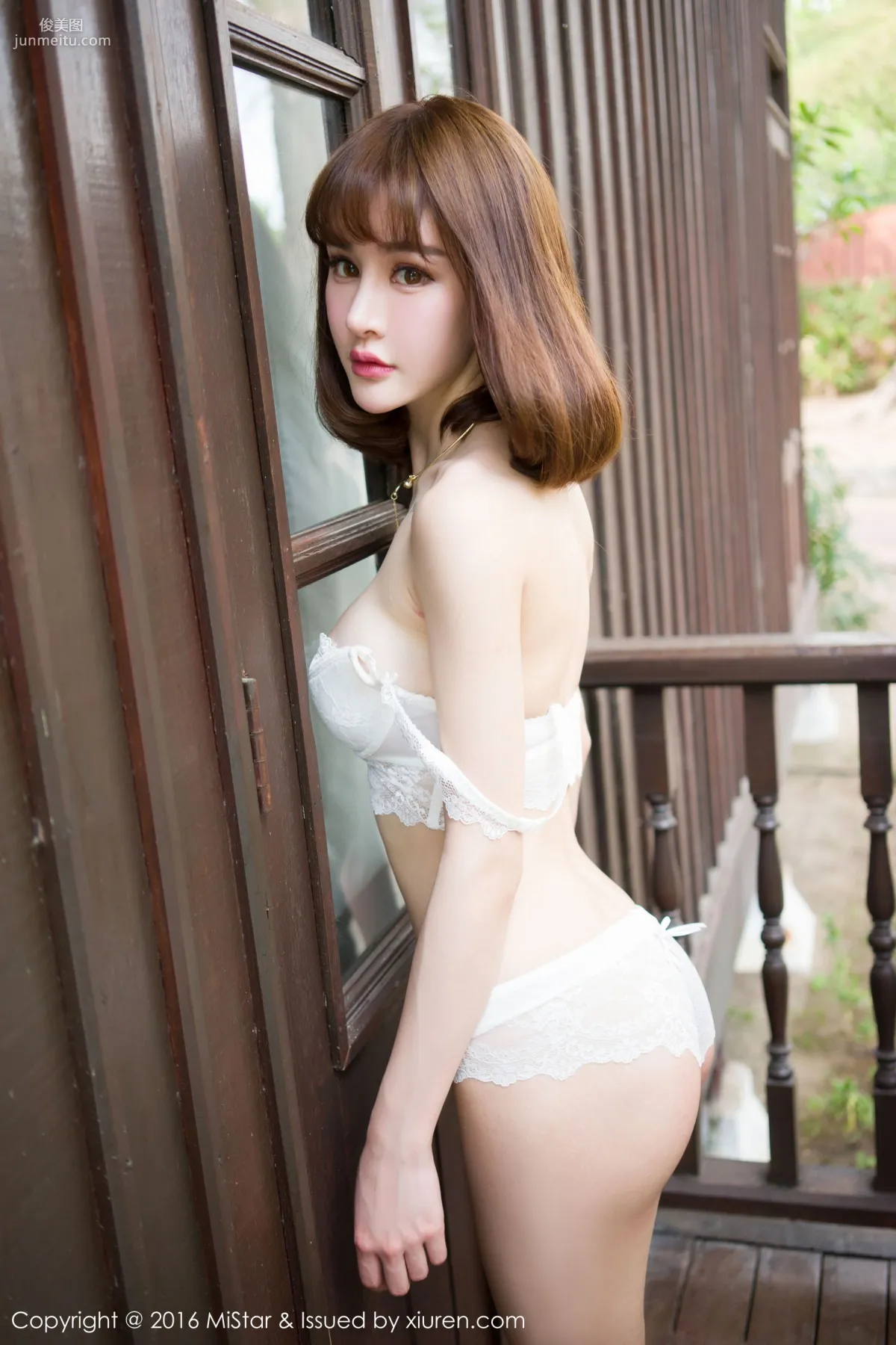 Cheryl Qingshu, School Swimsuit, Bikini, Sheer Lace Lingerie [MiStar] Vol.081 Photo Set photo 58