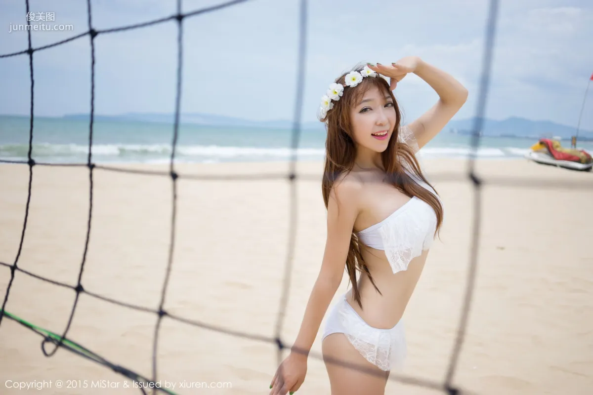 Huang Xinyuan, Lace Swimsuit + High Cut + Milk White Breasts [MiStar] Vol.023 Photo Set photo 19