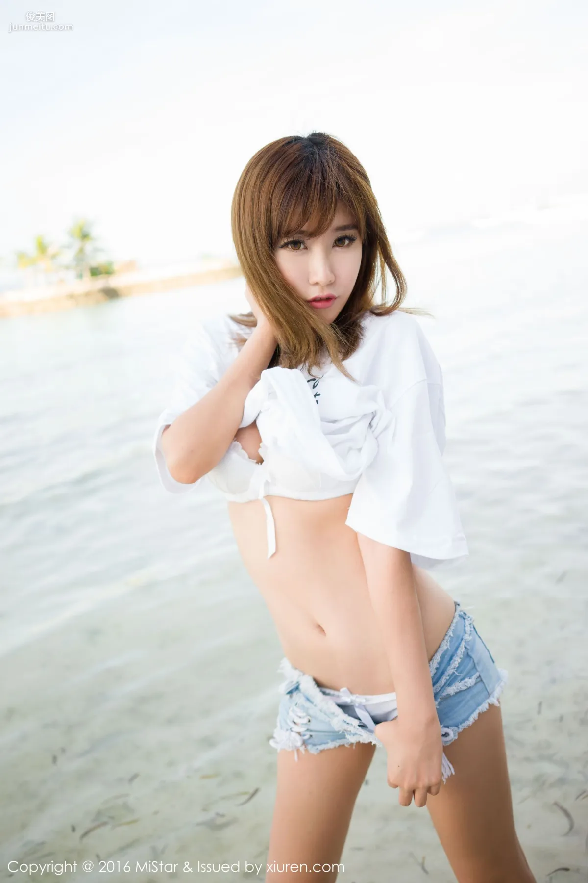 Cheng Xiaofan Not Annoying Bohol Travel Shoot Hot Pants T-Shirt + Swimwear [MiStar] Vol.063 Photo Set photo 26