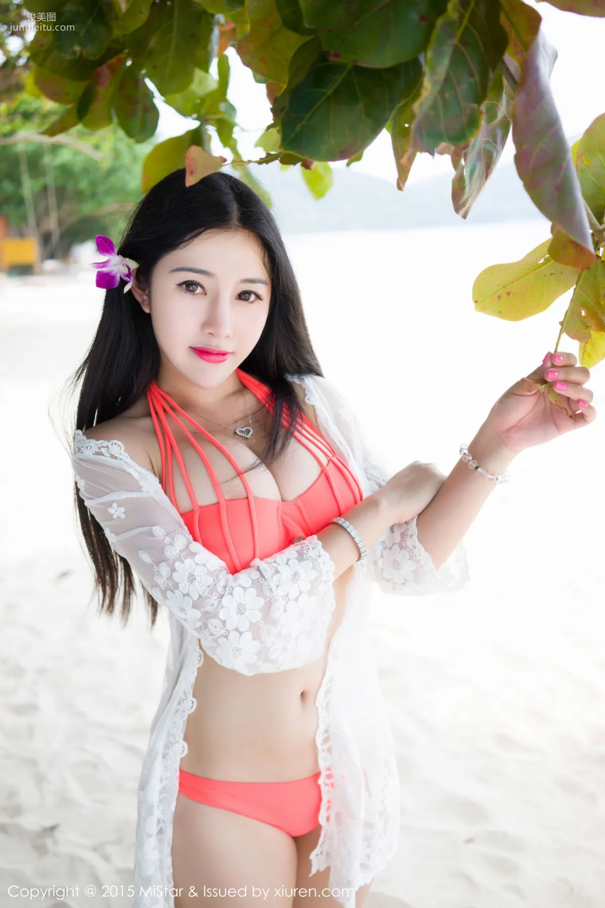 Chen Jiajia Tiffany, Phuket Travel Shoot, Black Stockings + Lace + Bikini [MiStar] Vol.036 Photo Set photo 39