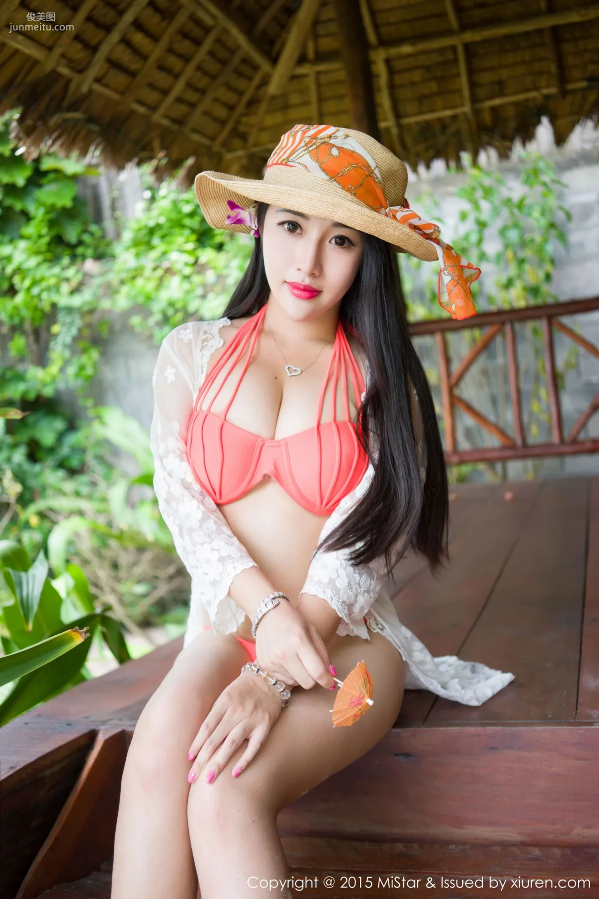 Chen Jiajia Tiffany, Phuket Travel Shoot, Black Stockings + Lace + Bikini [MiStar] Vol.036 Photo Set photo 45