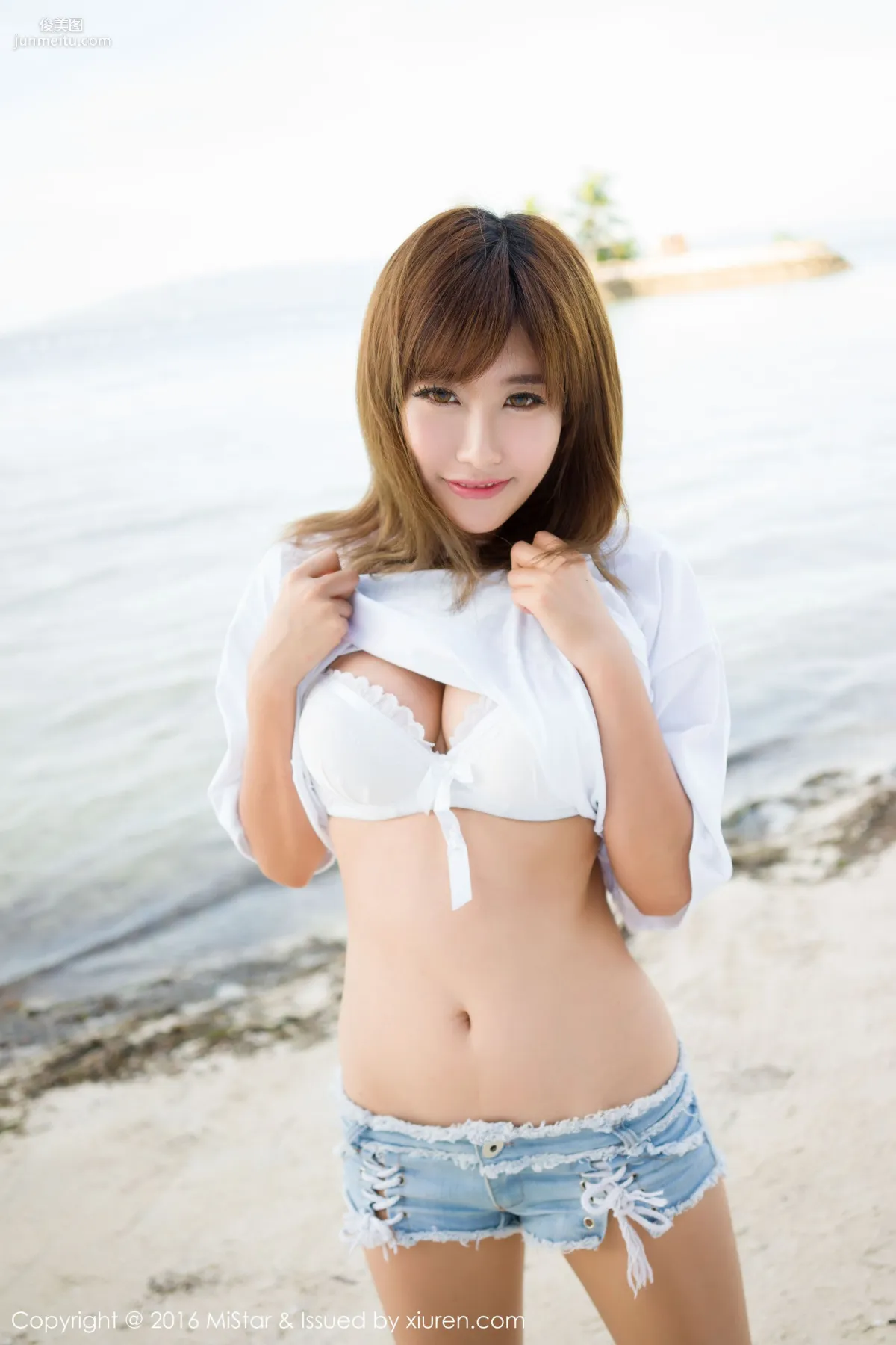 Cheng Xiaofan Not Annoying Bohol Travel Shoot Hot Pants T-Shirt + Swimwear [MiStar] Vol.063 Photo Set photo 18