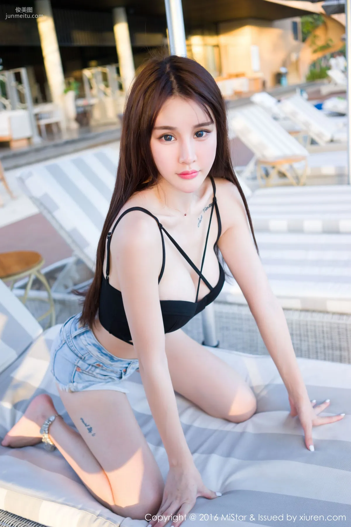 Cheryl Qingshu, Bohol Travel Shoot, Denim Hot Pants + Bikini [MiStar] Vol.064 Photo Set photo 5