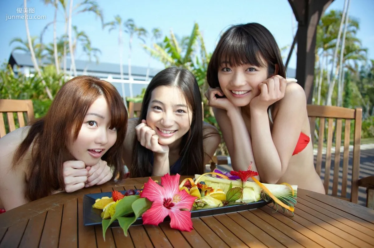 森田涼花、足立梨花、桃瀬美咲 [WPB-net] EX18 寫真集 38