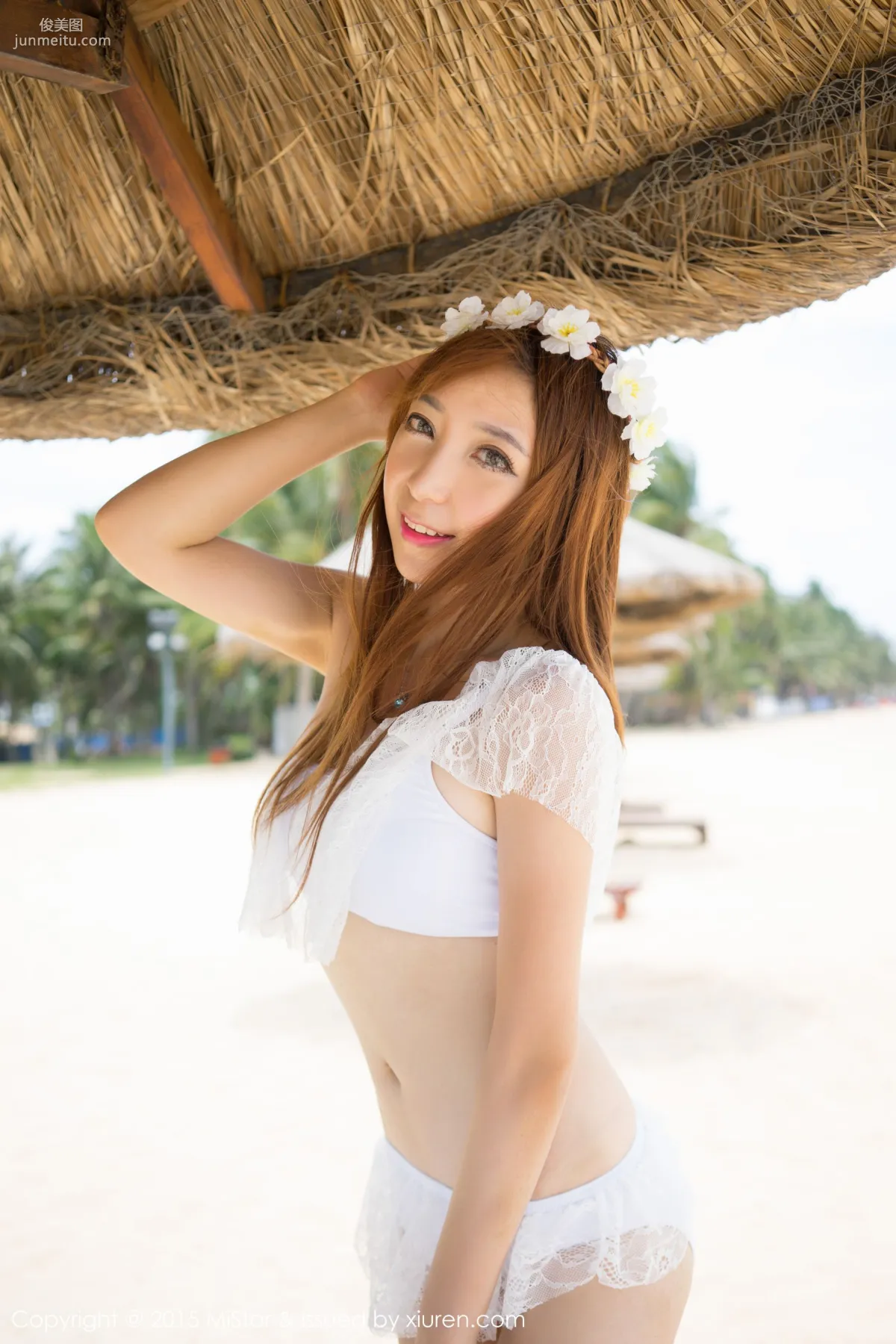 Huang Xinyuan, Lace Swimsuit + High Cut + Milk White Breasts [MiStar] Vol.023 Photo Set photo 12
