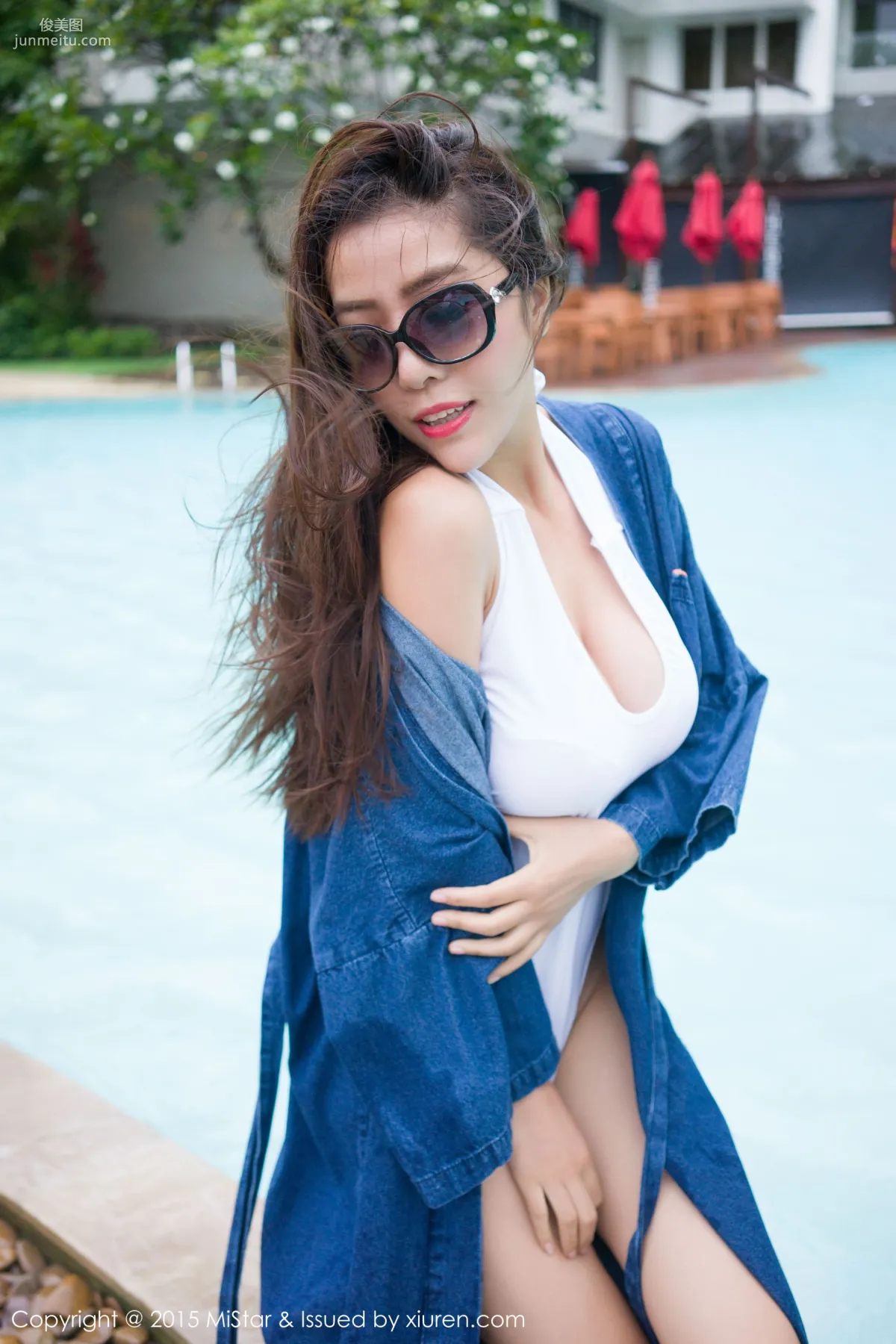 Chen Xin Phuket Travel Shoot High-Cut Bikini + Fresh Hot Pants Series [MiStar] Vol.043 Photo Set photo 3