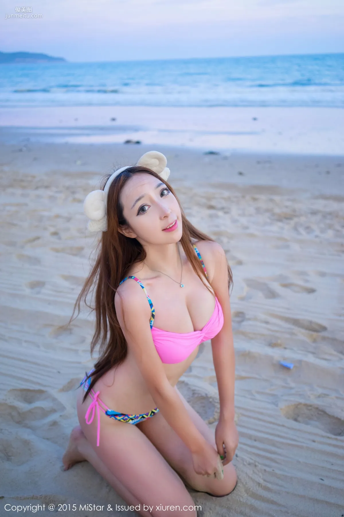 Huang Xinyuan, Lace Swimsuit + High Cut + Milk White Breasts [MiStar] Vol.023 Photo Set photo 47