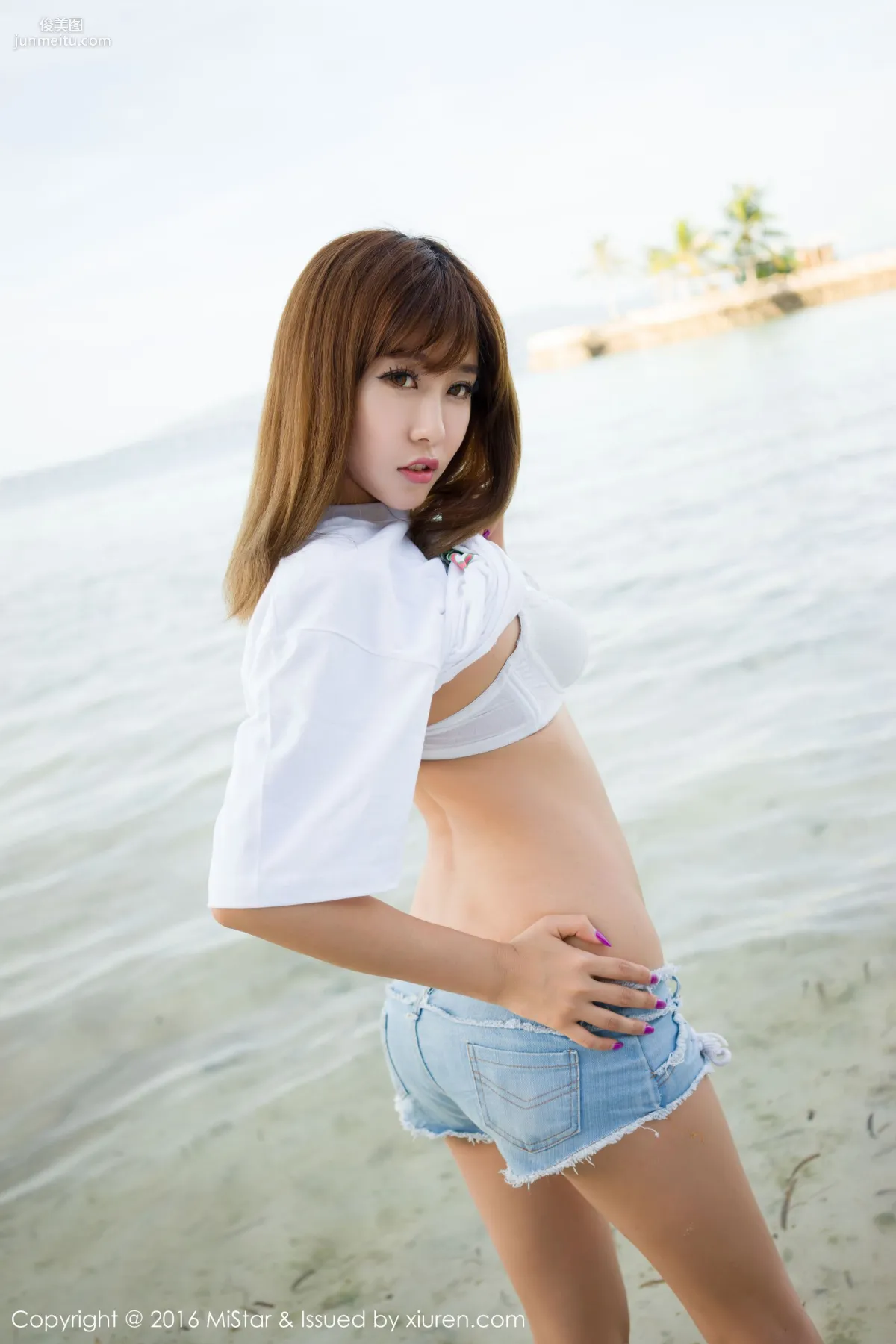 Cheng Xiaofan Not Annoying Bohol Travel Shoot Hot Pants T-Shirt + Swimwear [MiStar] Vol.063 Photo Set photo 23