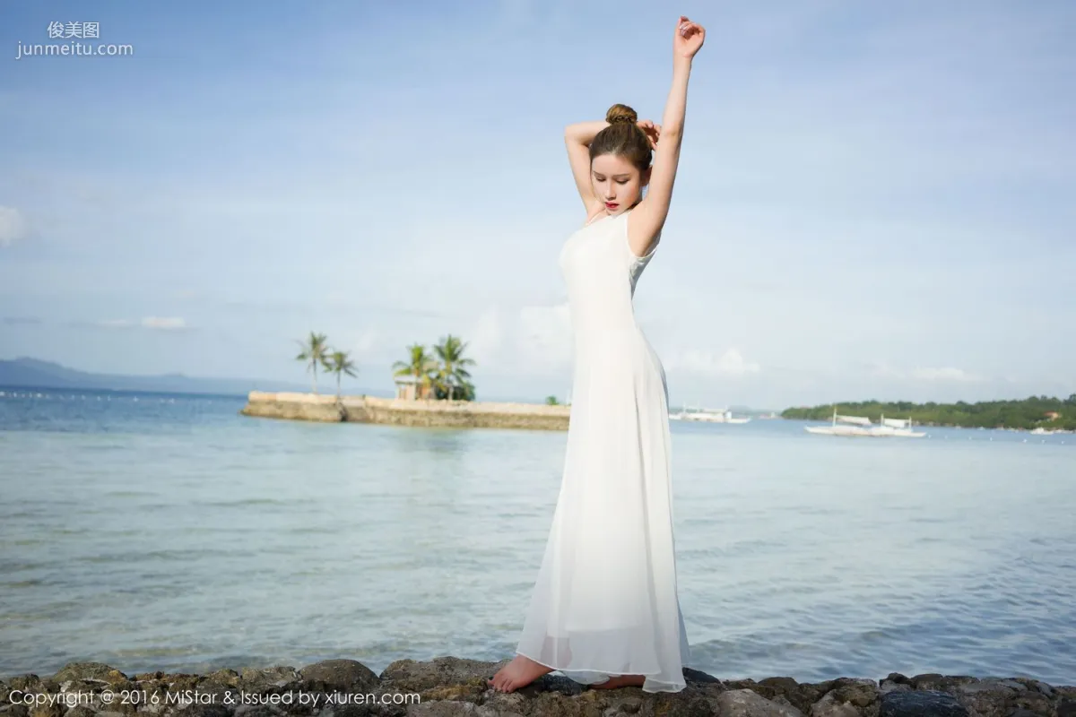 Yu Ji Bohol Travel Shoot Lingerie + Long Skirt + School Swimsuit [MiStar] Vol.066 Photo Set photo 30