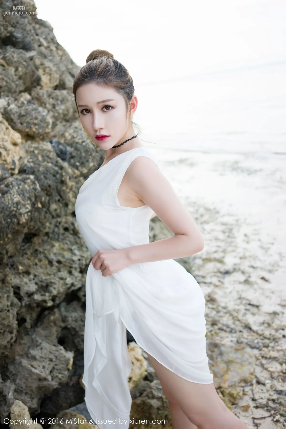 Yu Ji Bohol Travel Shoot Lingerie + Long Skirt + School Swimsuit [MiStar] Vol.066 Photo Set photo 33