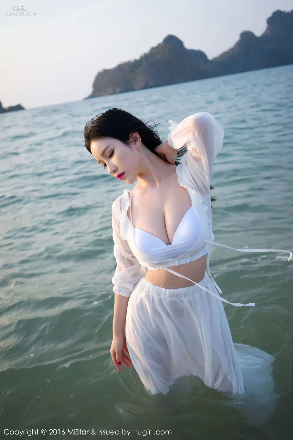 Yu Ji Una, Langkawi Travel Shoot, Beach Long Dress + Swimsuit [MiStar] Vol.106 Photo Set photo 8