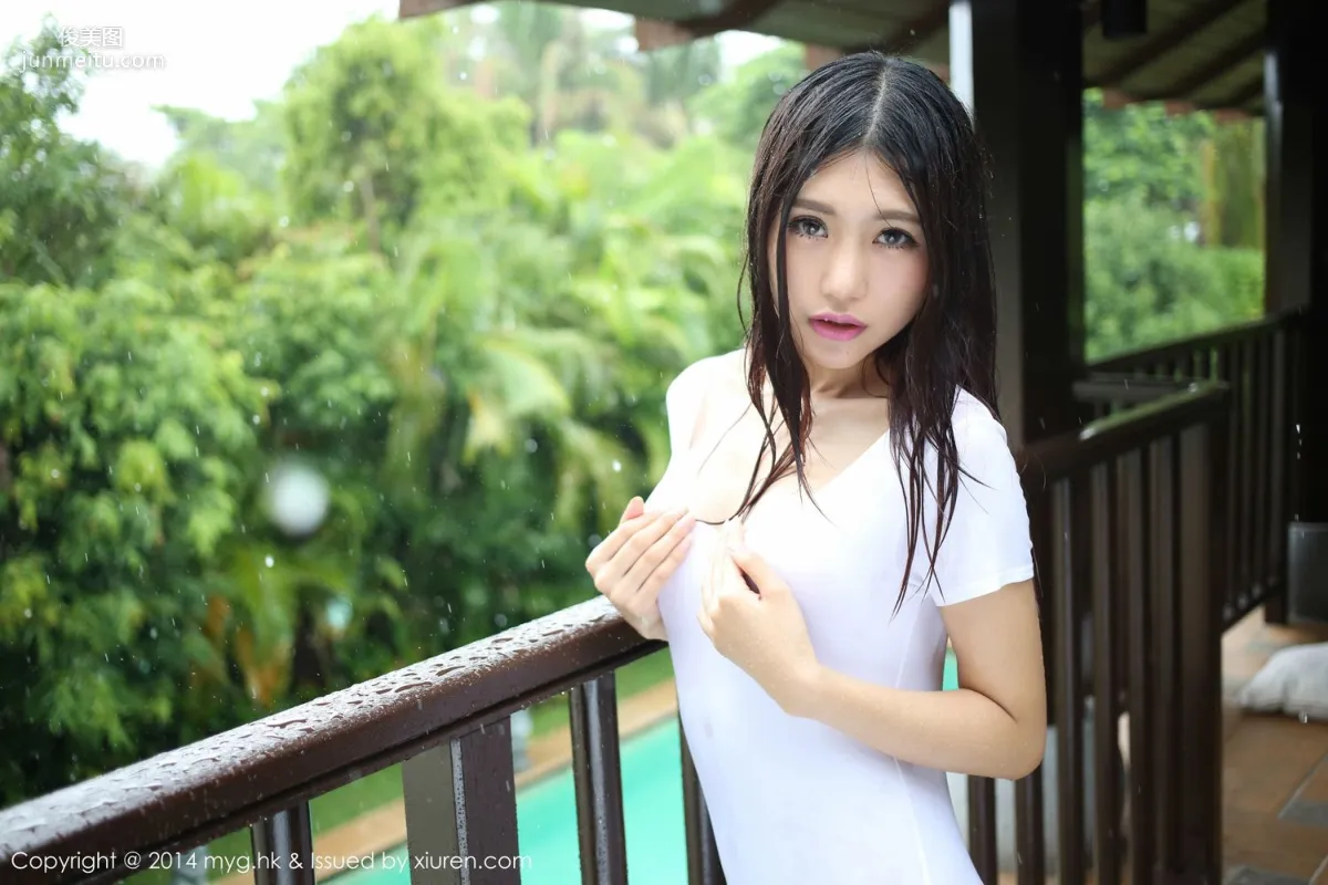 绮裡嘉ula《大膽濕身+比基尼》 [美媛館MyGirl] Vol.060 寫真集 10