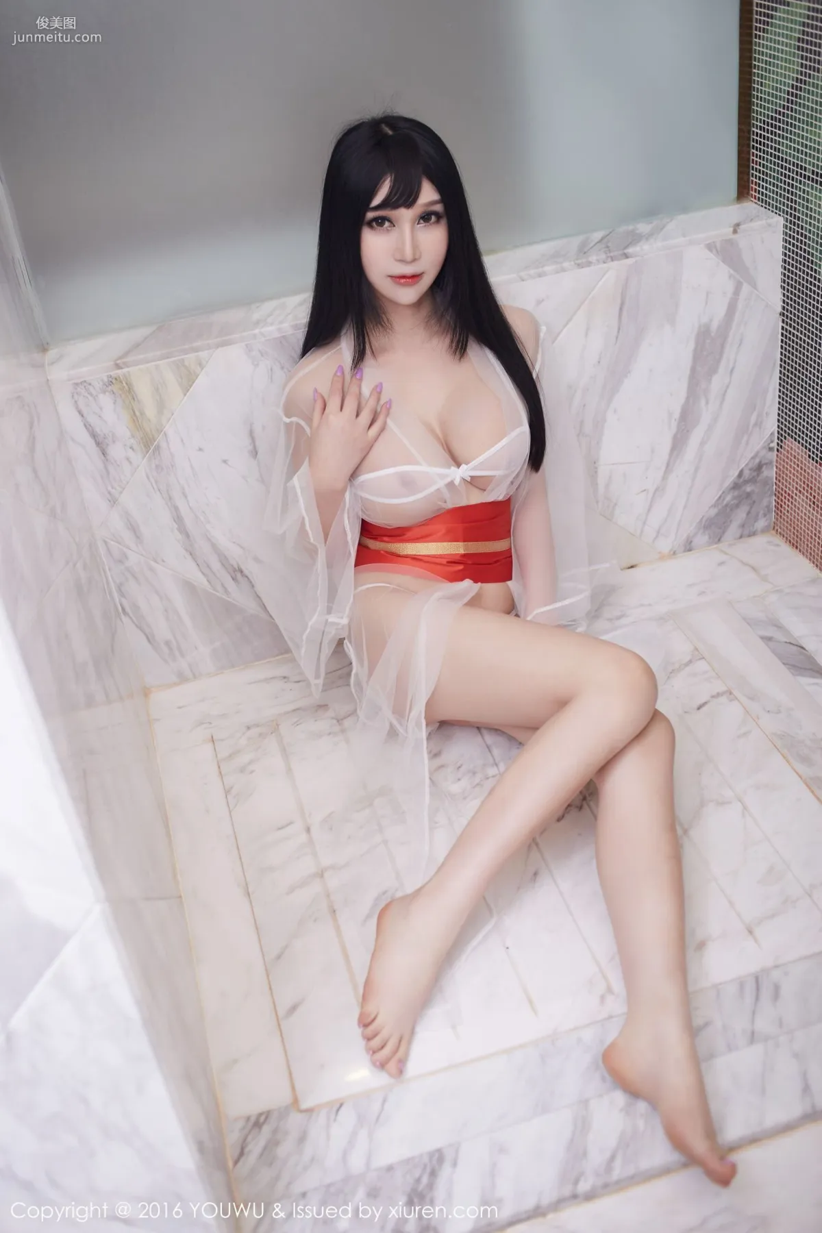 Li Mier, Sexy Lingerie + Sheer Gauze [YouWu] Vol.003 Photo Set photo 8