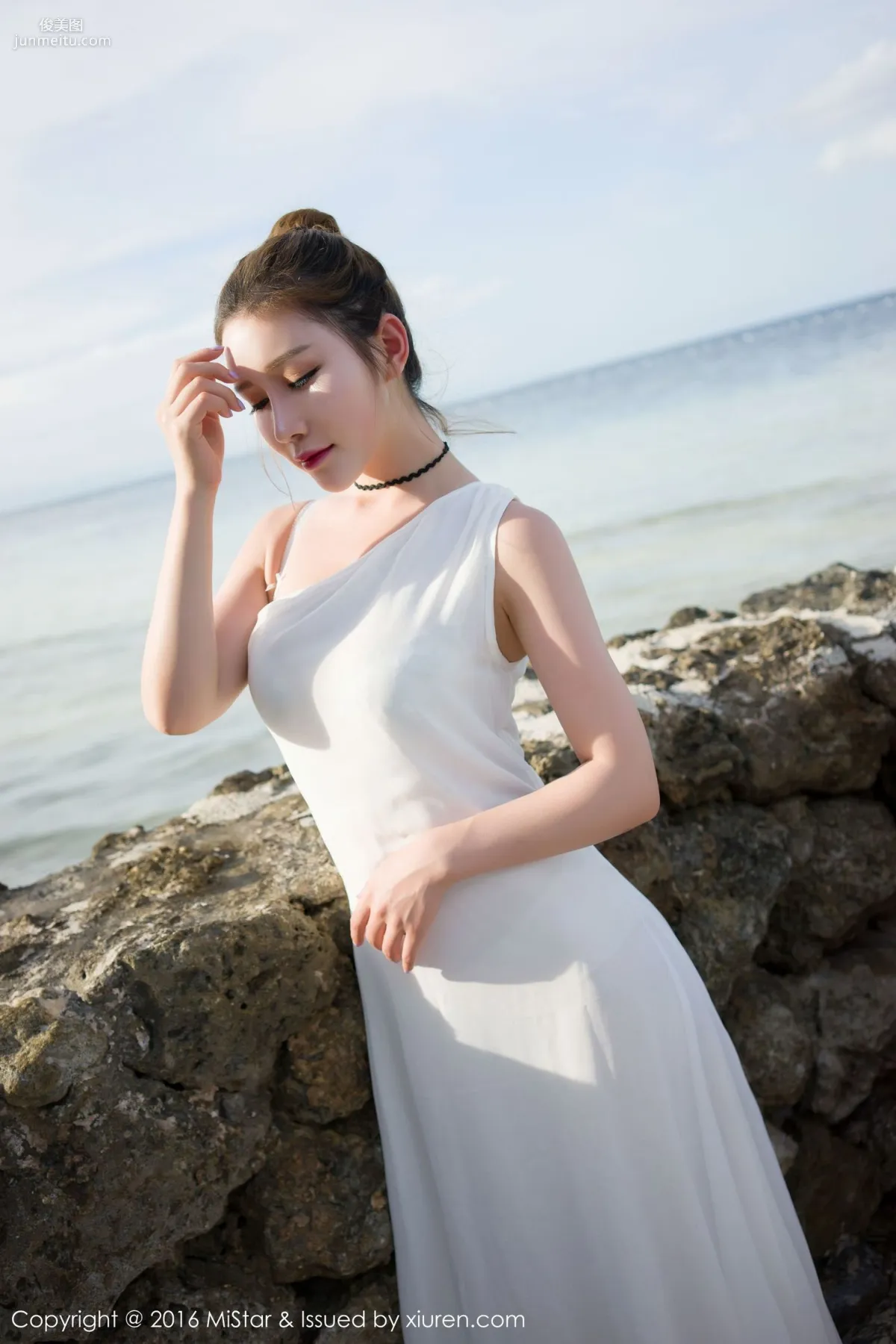 Yu Ji Bohol Travel Shoot Lingerie + Long Skirt + School Swimsuit [MiStar] Vol.066 Photo Set photo 32