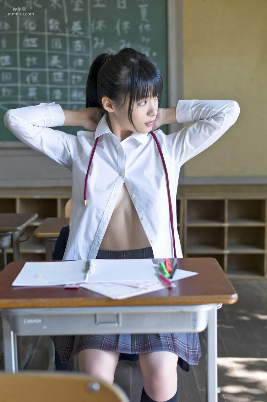 Mizuki Hoshina, Inside the Beautiful Girl's Uniform [WPB-net] No.151 Photo Set photo 7