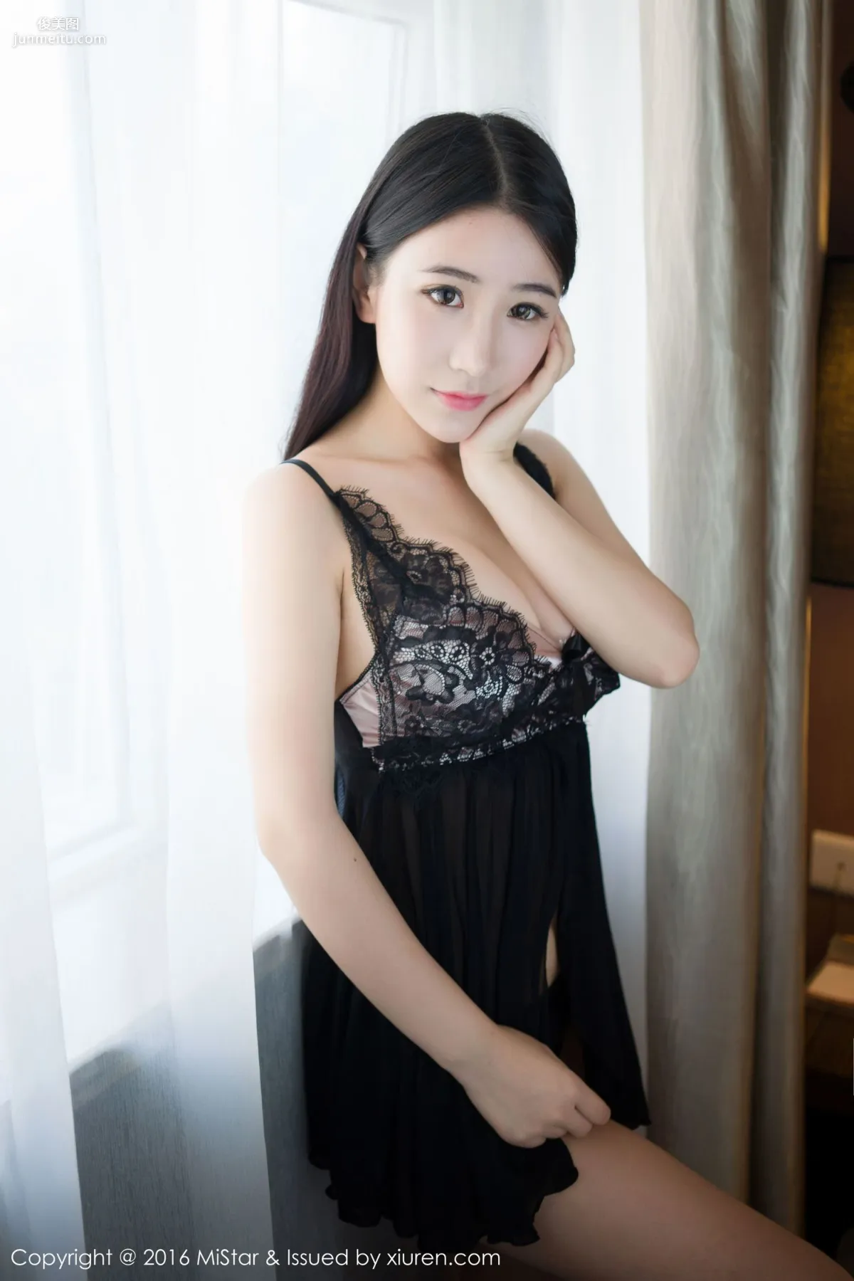 Sweet Goddess @Xie Zhixin Sindy 'Sexy Pajamas + Maid Outfit' [MiStar] Vol.111 Photo Set photo 3