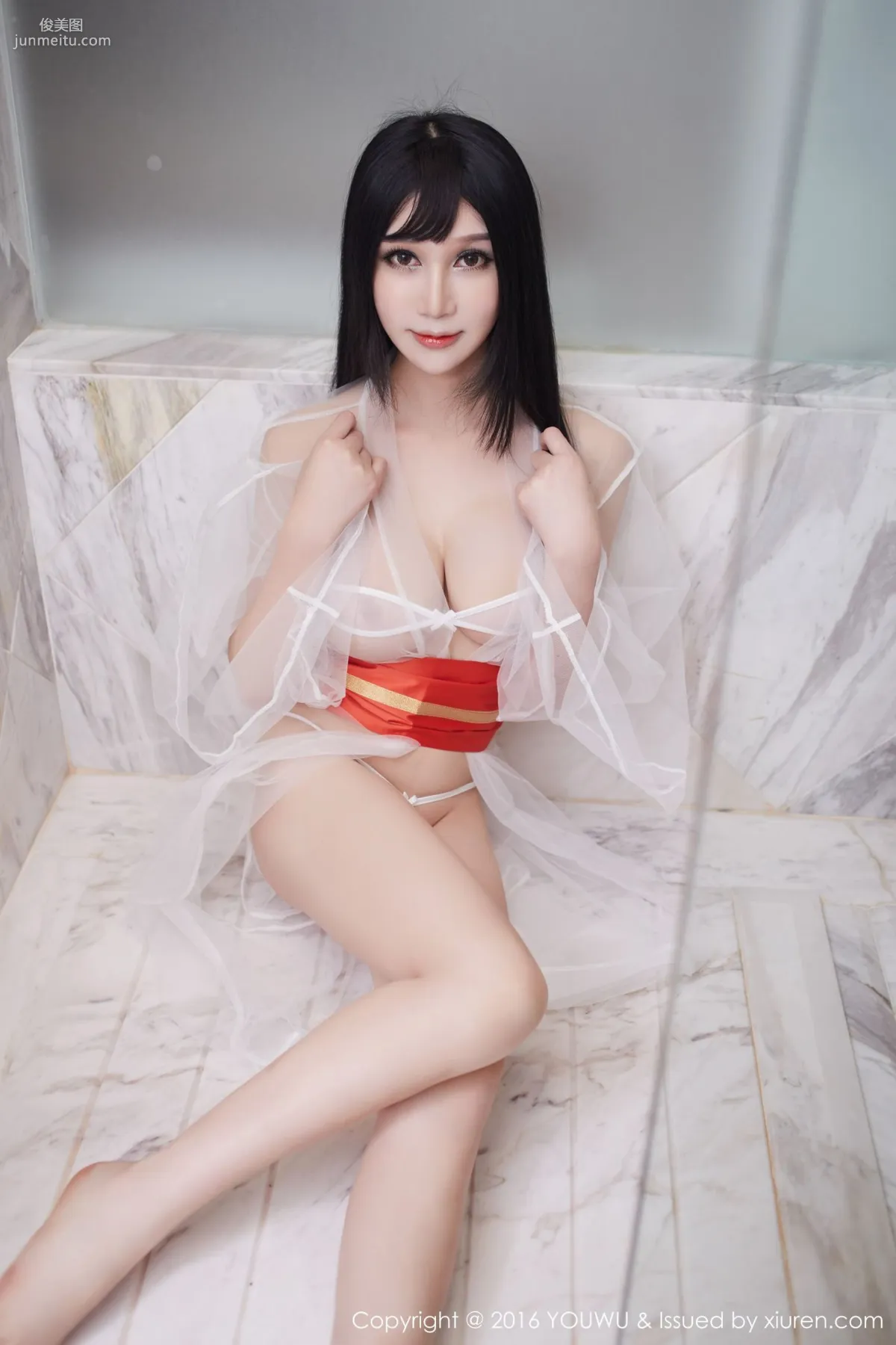 Li Mier, Sexy Lingerie + Sheer Gauze [YouWu] Vol.003 Photo Set photo 32