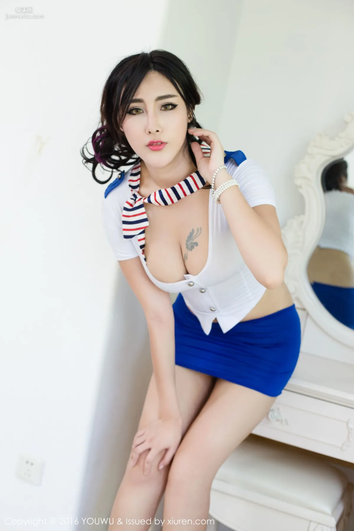 Meng Huli FoxYini, Professional Uniform Seduction, Hot Jersey, Sexy Lingerie [YouWu] Vol.031 Photo Set photo 6