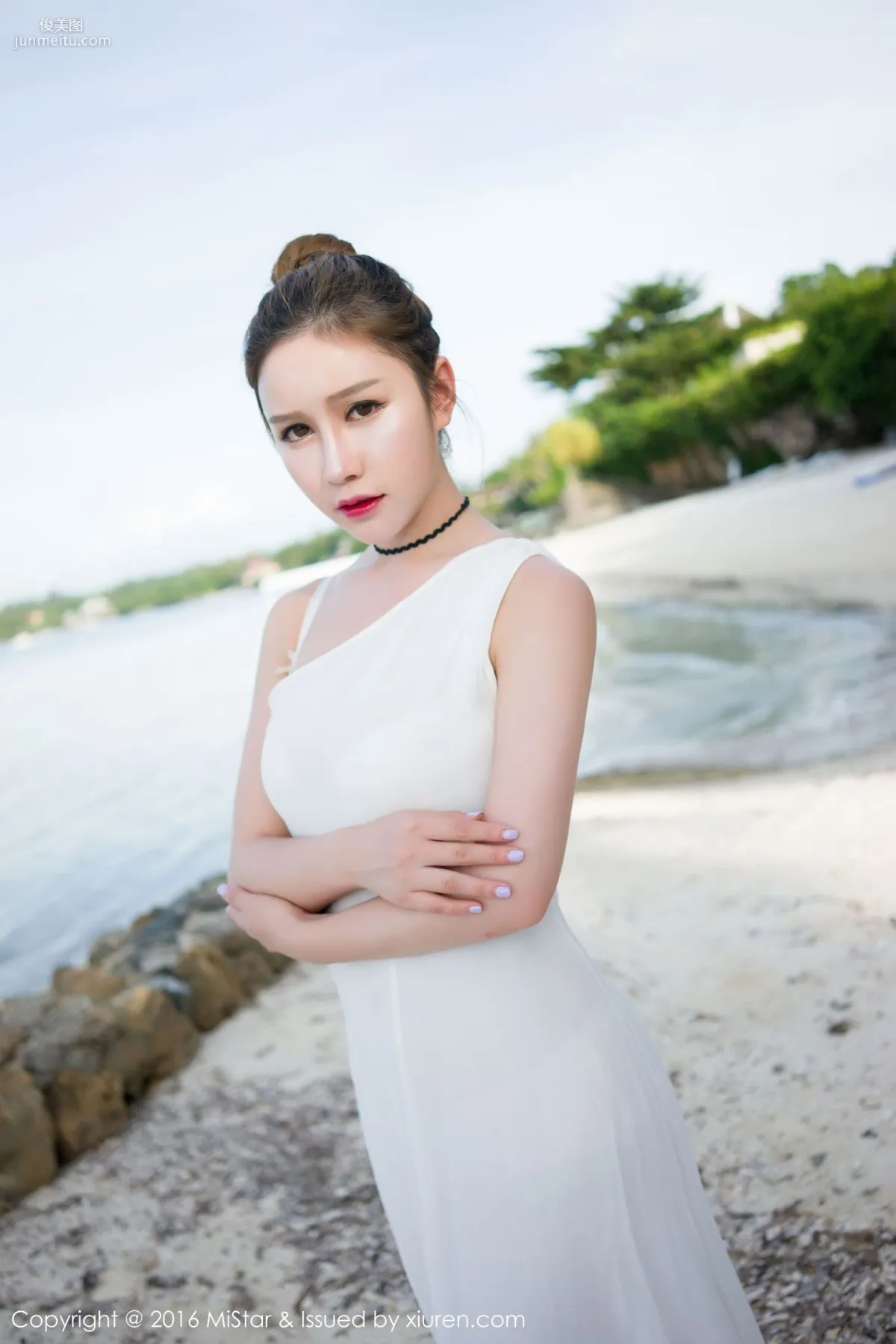 Yu Ji Bohol Travel Shoot Lingerie + Long Skirt + School Swimsuit [MiStar] Vol.066 Photo Set photo 28
