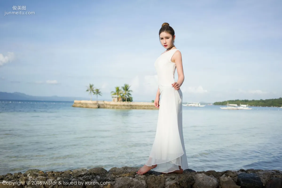 Yu Ji Bohol Travel Shoot Lingerie + Long Skirt + School Swimsuit [MiStar] Vol.066 Photo Set photo 29