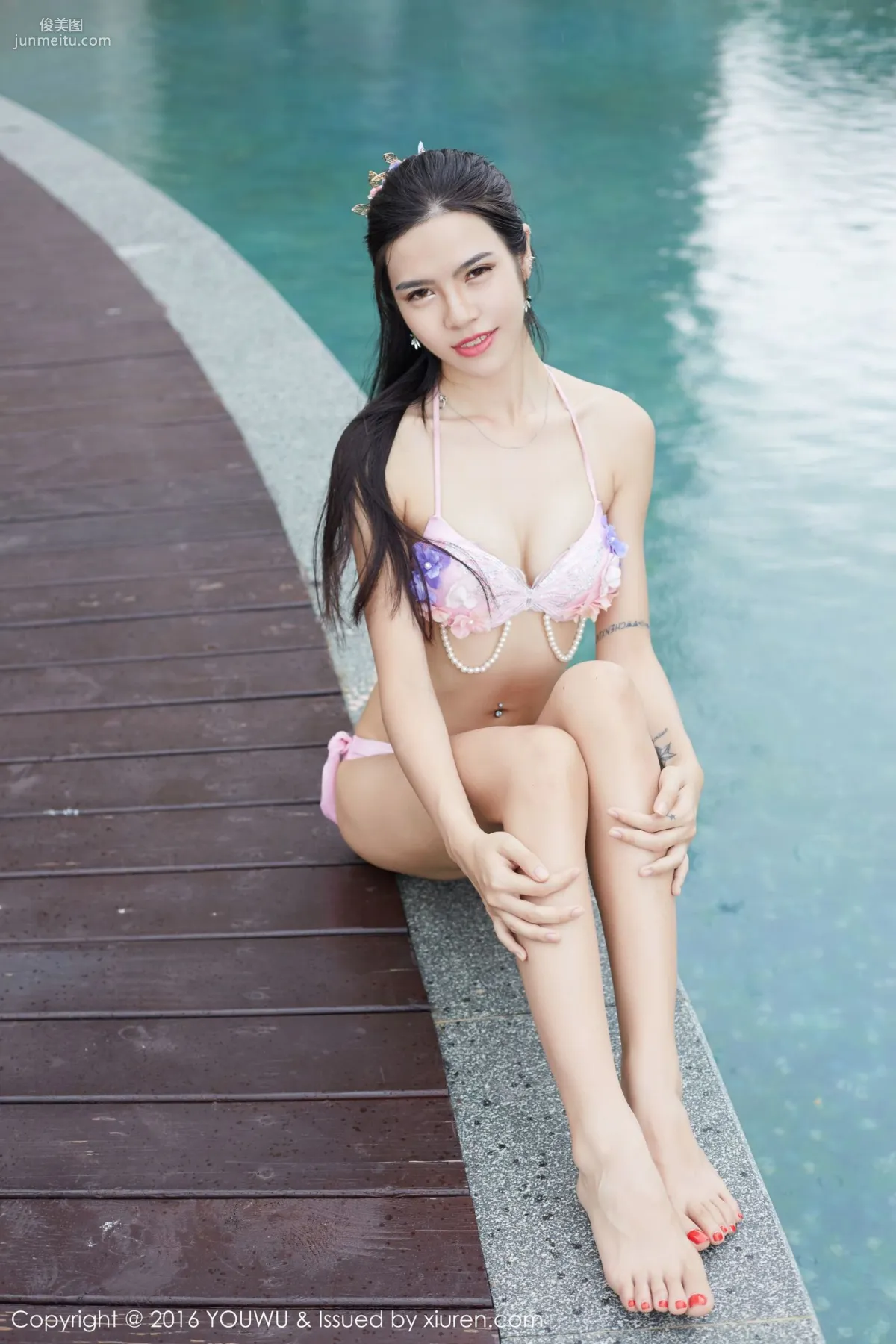 Cai Leer, Slender Beautiful Legs, Slim Waist, Pure and Beautiful [YouWu] Vol.039 Photo Set photo 56