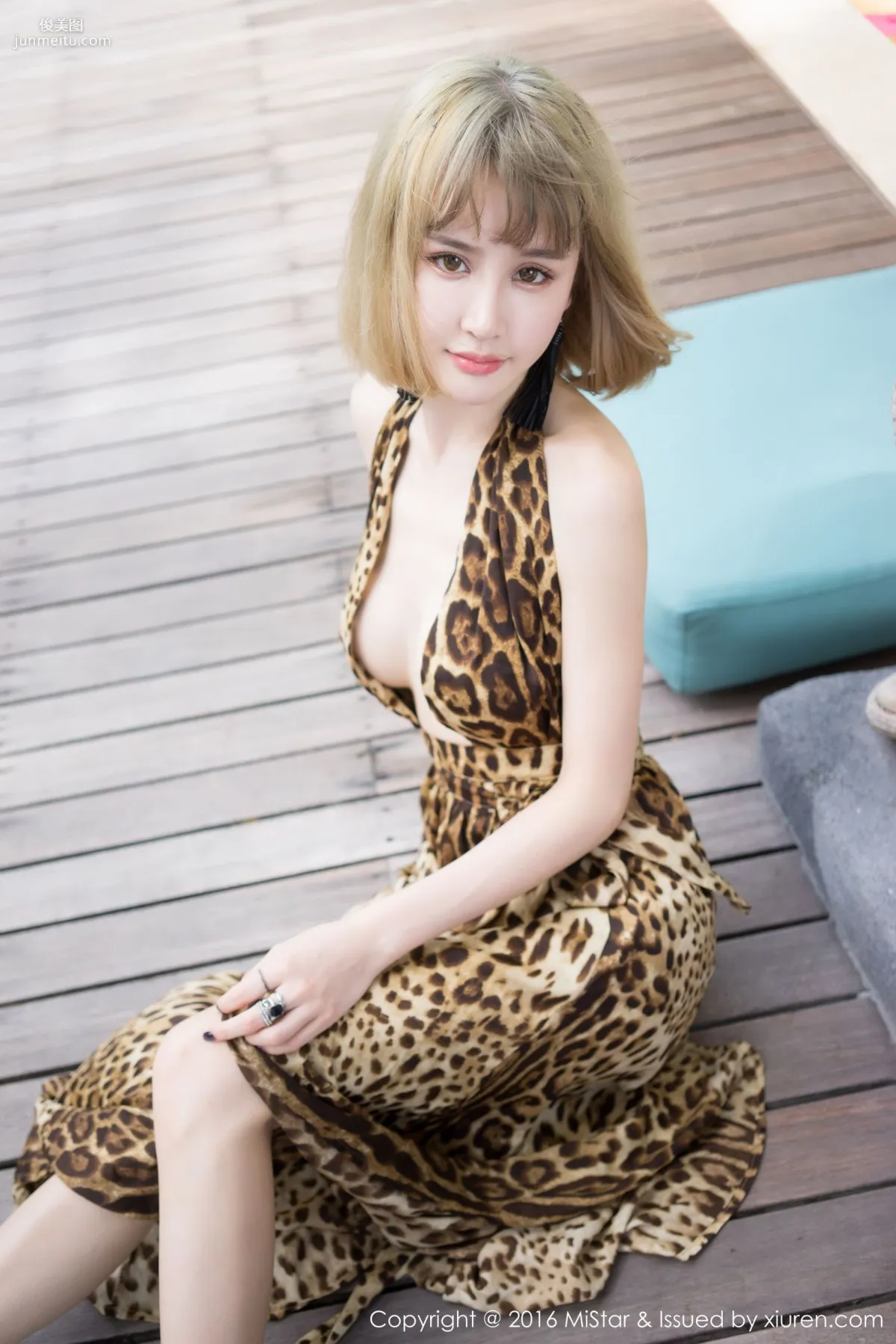 Cheryl Qingshu, Sexy Leopard Print Slip Dress + Elegant Long Skirt [MiStar] Vol.131 Photo Set photo 5
