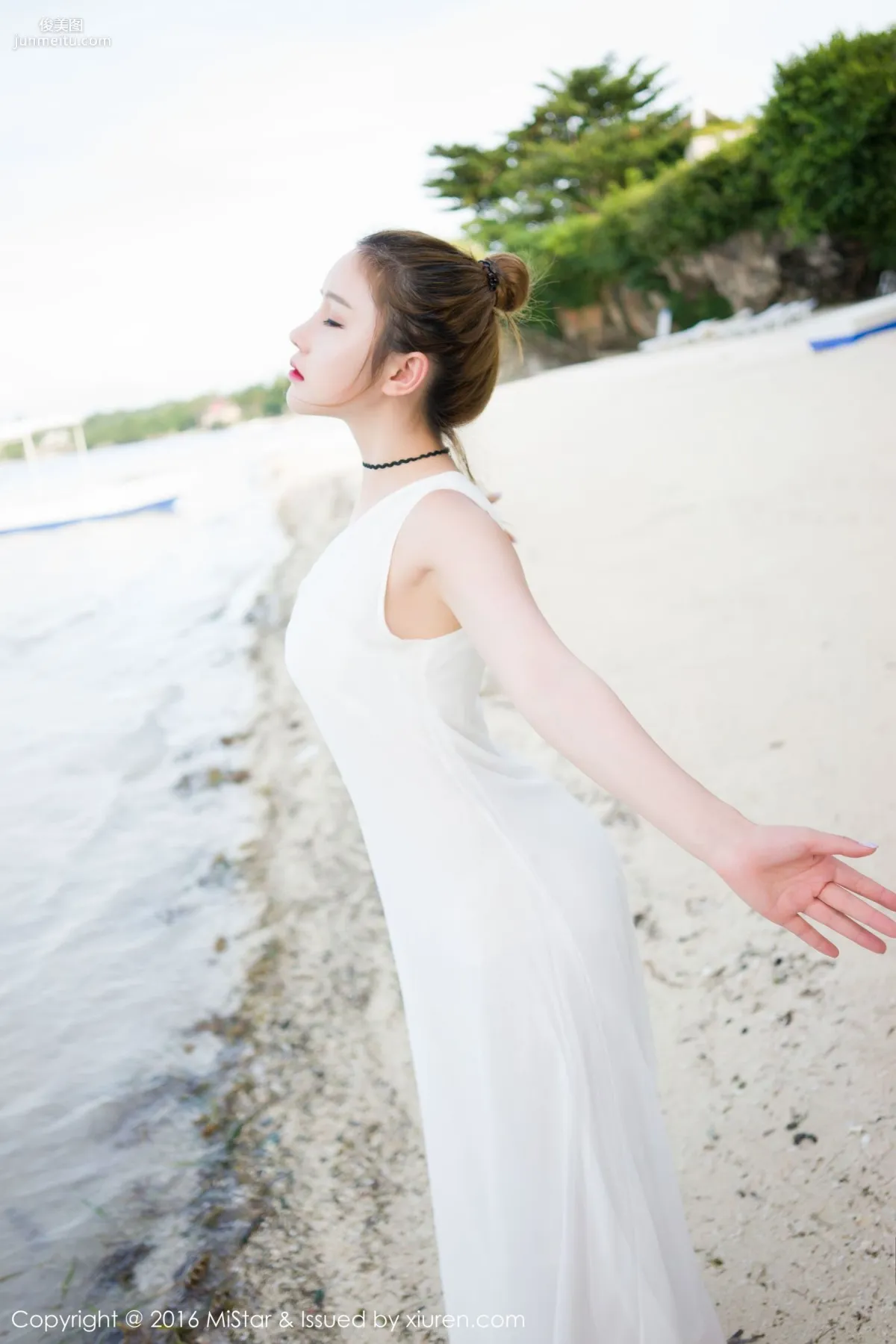 Yu Ji Bohol Travel Shoot Lingerie + Long Skirt + School Swimsuit [MiStar] Vol.066 Photo Set photo 36