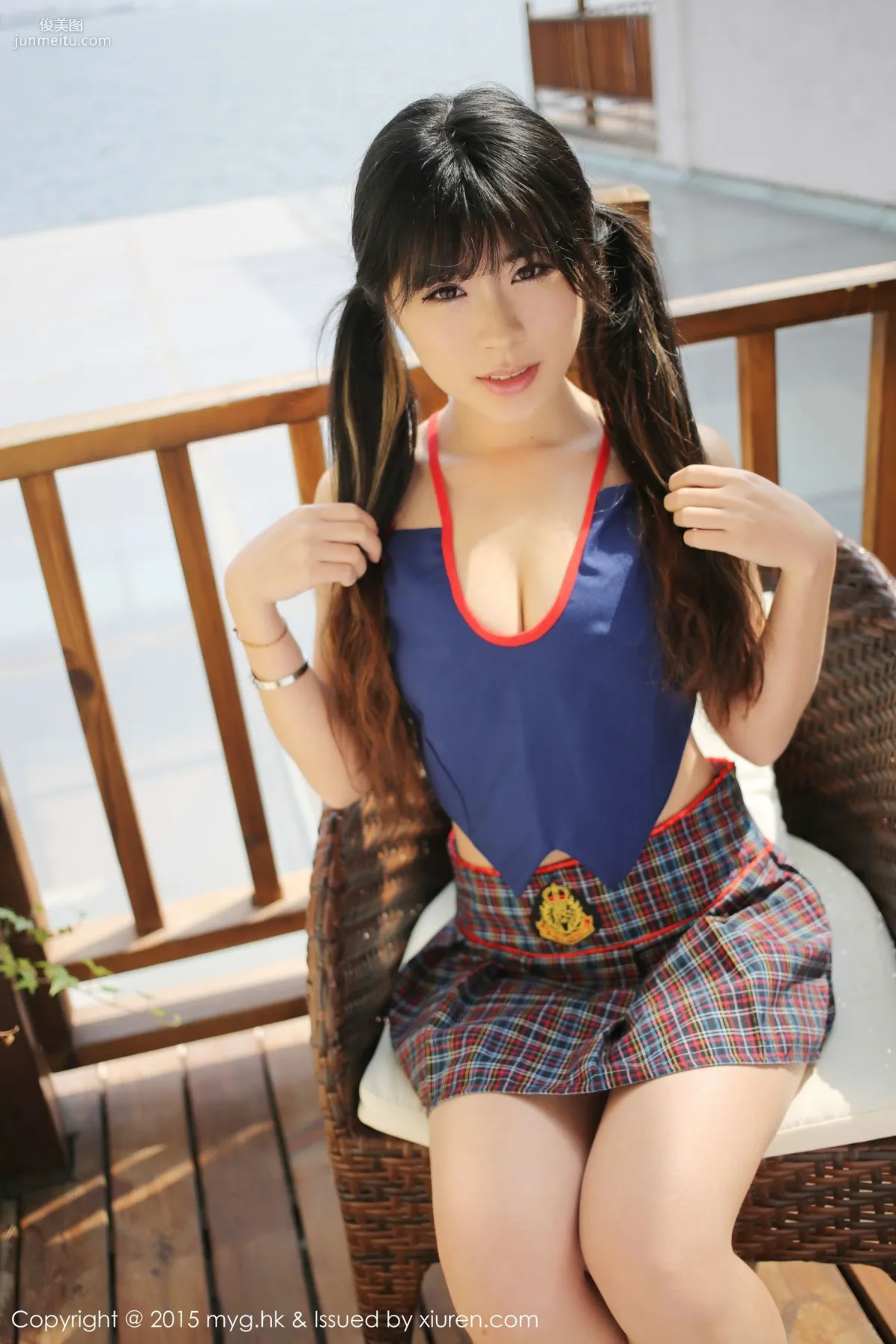 Liu Xueni Verna, Dali Travel Shoot, Lingerie + British School Uniform [MyGirl] Vol.108 Photo Set photo 11
