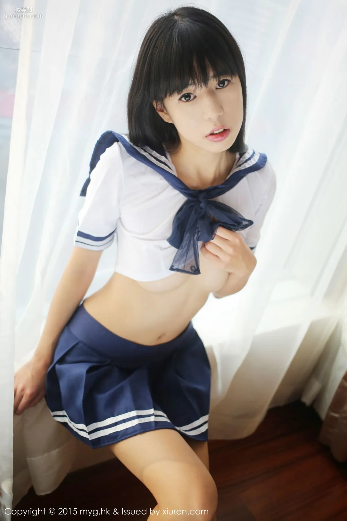 Ellie Ai Lili, Sailor Uniform Private Shoot Temptation [MyGirl] Vol.184 Photo Set photo 23