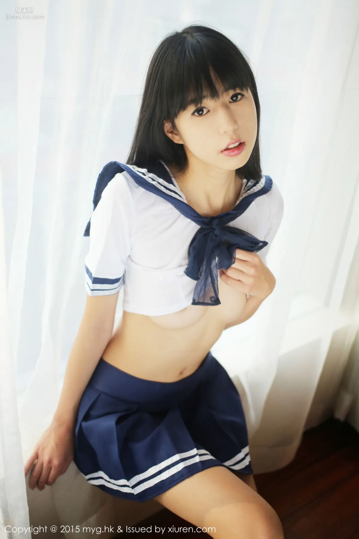 Ellie Ai Lili, Sailor Uniform Private Shoot Temptation [MyGirl] Vol.184 Photo Set photo 25