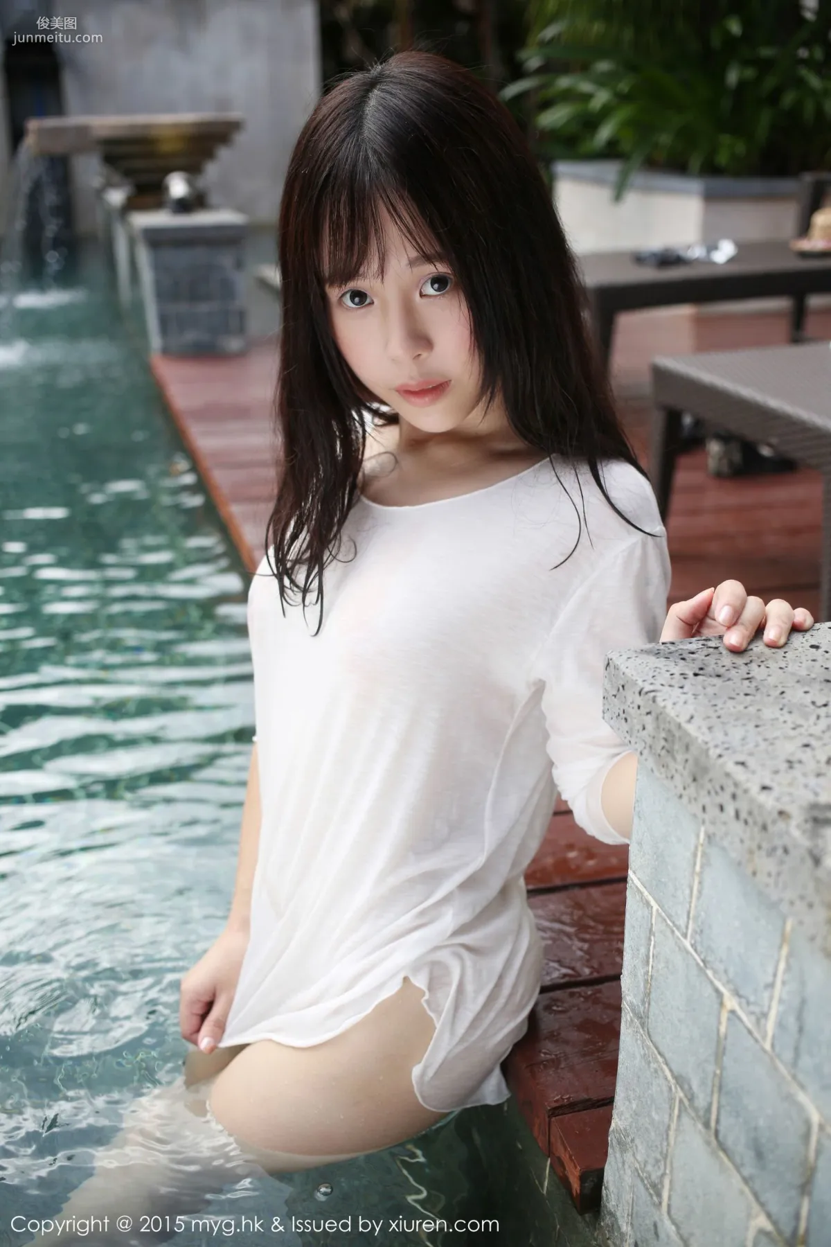 Ai Li Evelyn, Wet in the Pool [MyGirl] Vol.180 Photo Set photo 9