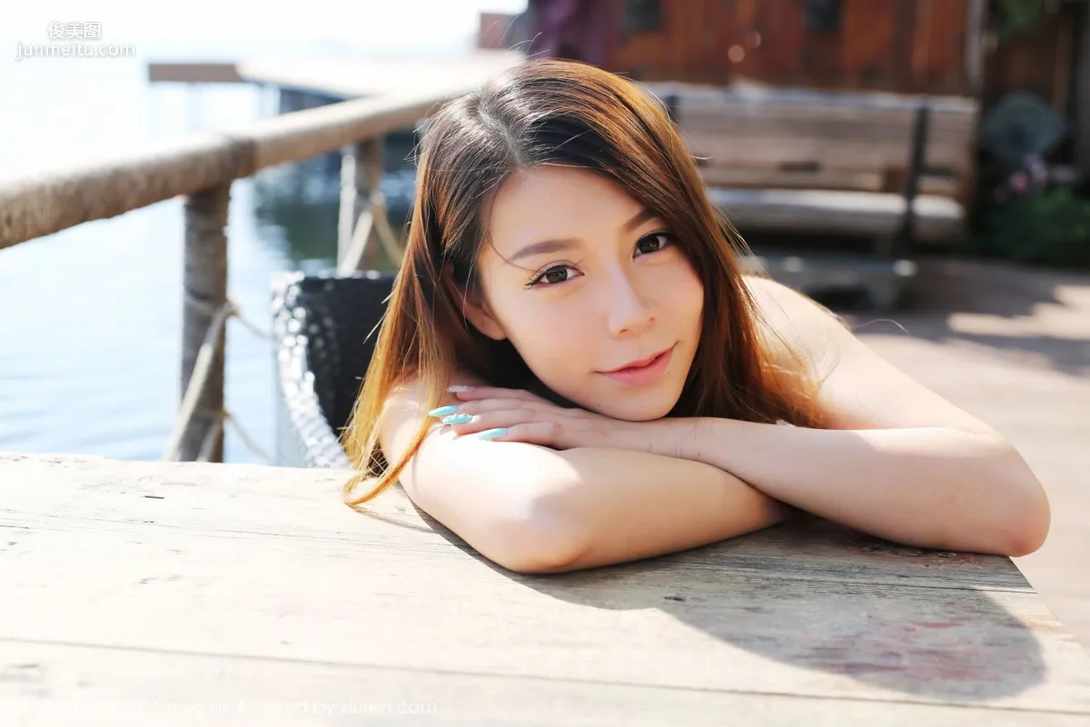 Vetiver Jiabao Beier Fresh and Beautiful Long Dress + Denim Outfit [MyGirl] Vol.106 Photo Set photo 1