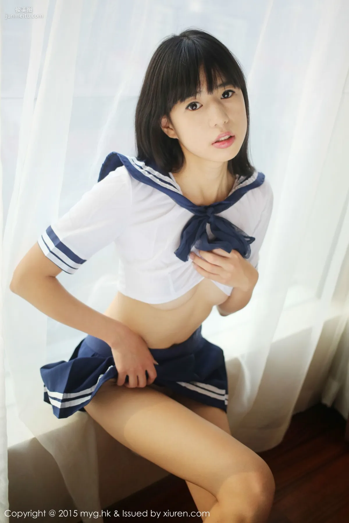 Ellie Ai Lili, Sailor Uniform Private Shoot Temptation [MyGirl] Vol.184 Photo Set photo 26