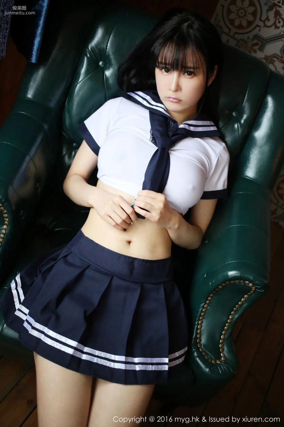 Cai Wenyu Angle Sailor Uniform Student Uniform [MyGirl] Vol.212 Photo Set photo 12