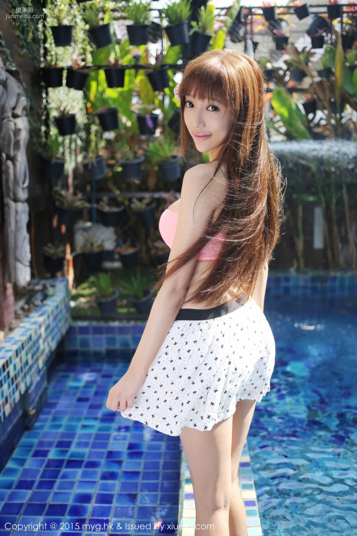 Yanni Wang, Chiang Mai Thailand Travel Shoot, Fresh Ultra Short Skirt Series [MyGirl] Vol.098 Photo Set photo 16