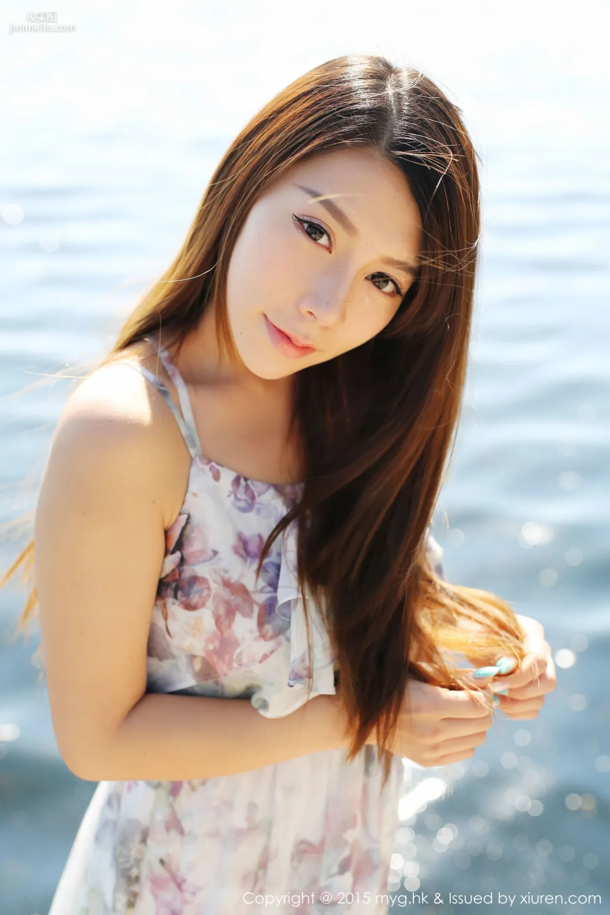 Vetiver Jiabao Beier Fresh and Beautiful Long Dress + Denim Outfit [MyGirl] Vol.106 Photo Set photo 31