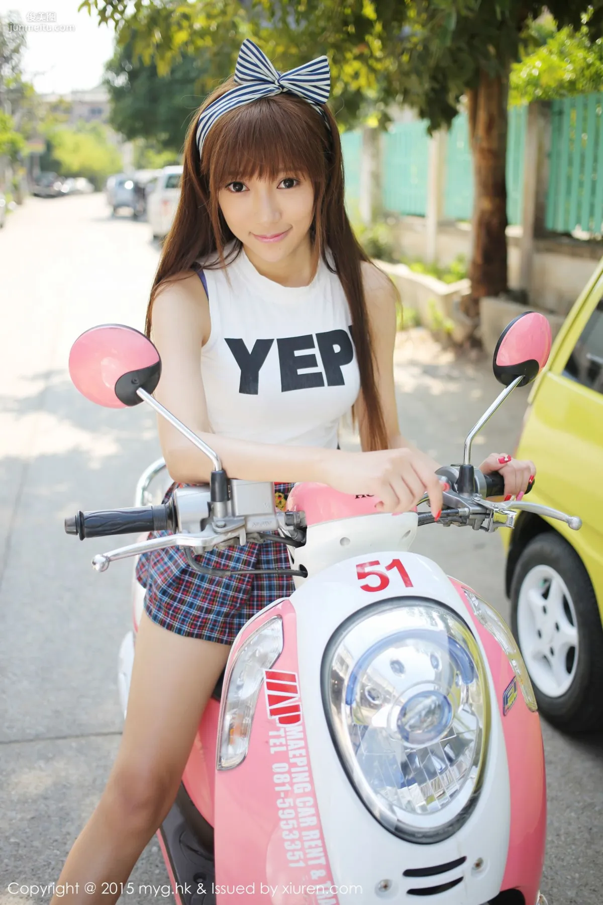 Yanni Wang 'Street Snap Ultimate School Uniform Girl' [MyGirl] Vol.103 Photo Set photo 42
