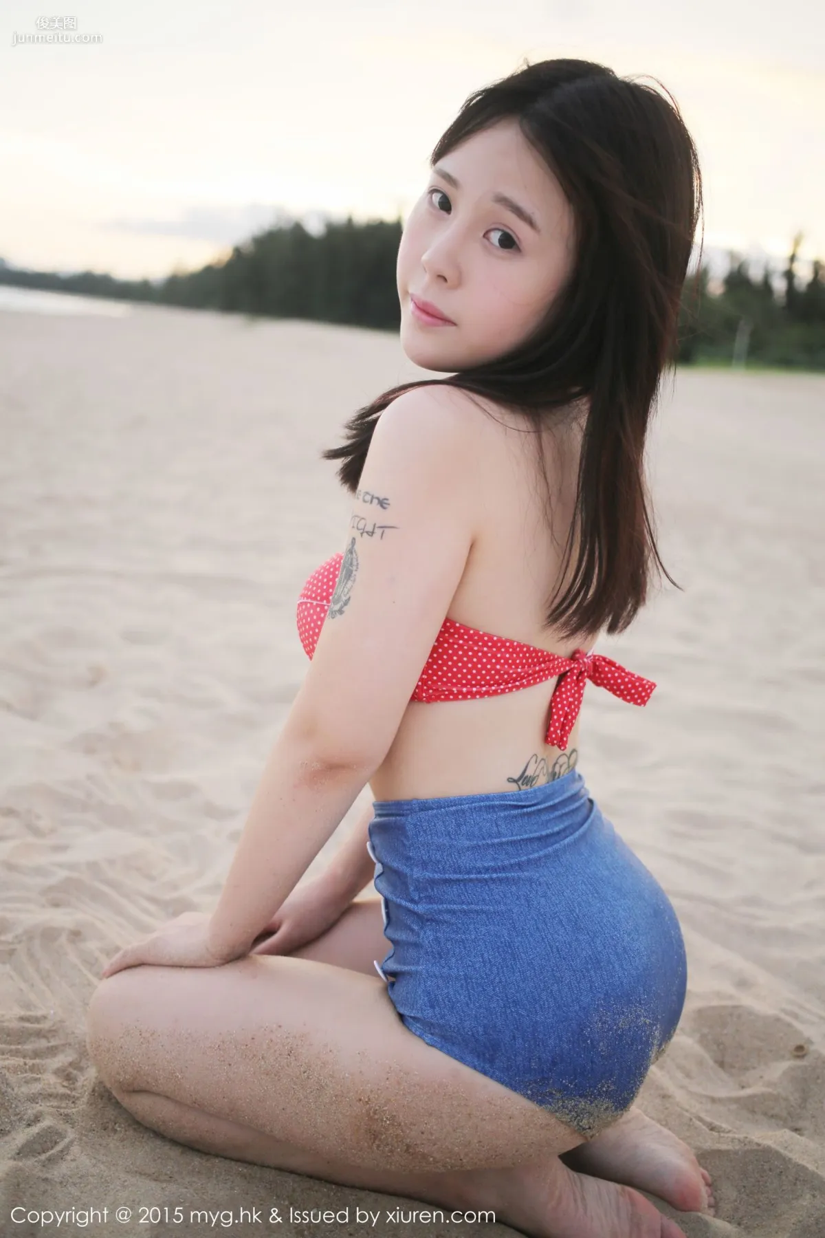 Evelyn Ai Li, School Swimsuit + Swimsuit Outdoor Shoot [MyGirl] Vol.175 Photo Set photo 66