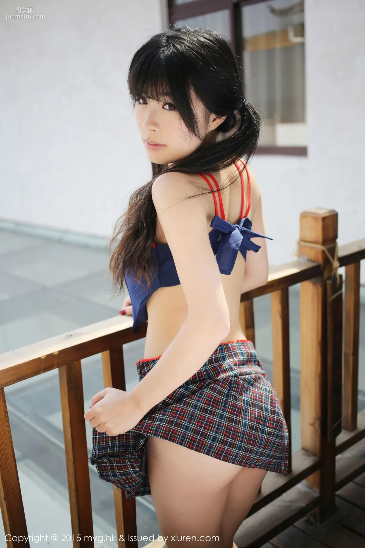 Liu Xueni Verna, Dali Travel Shoot, Lingerie + British School Uniform [MyGirl] Vol.108 Photo Set photo 2