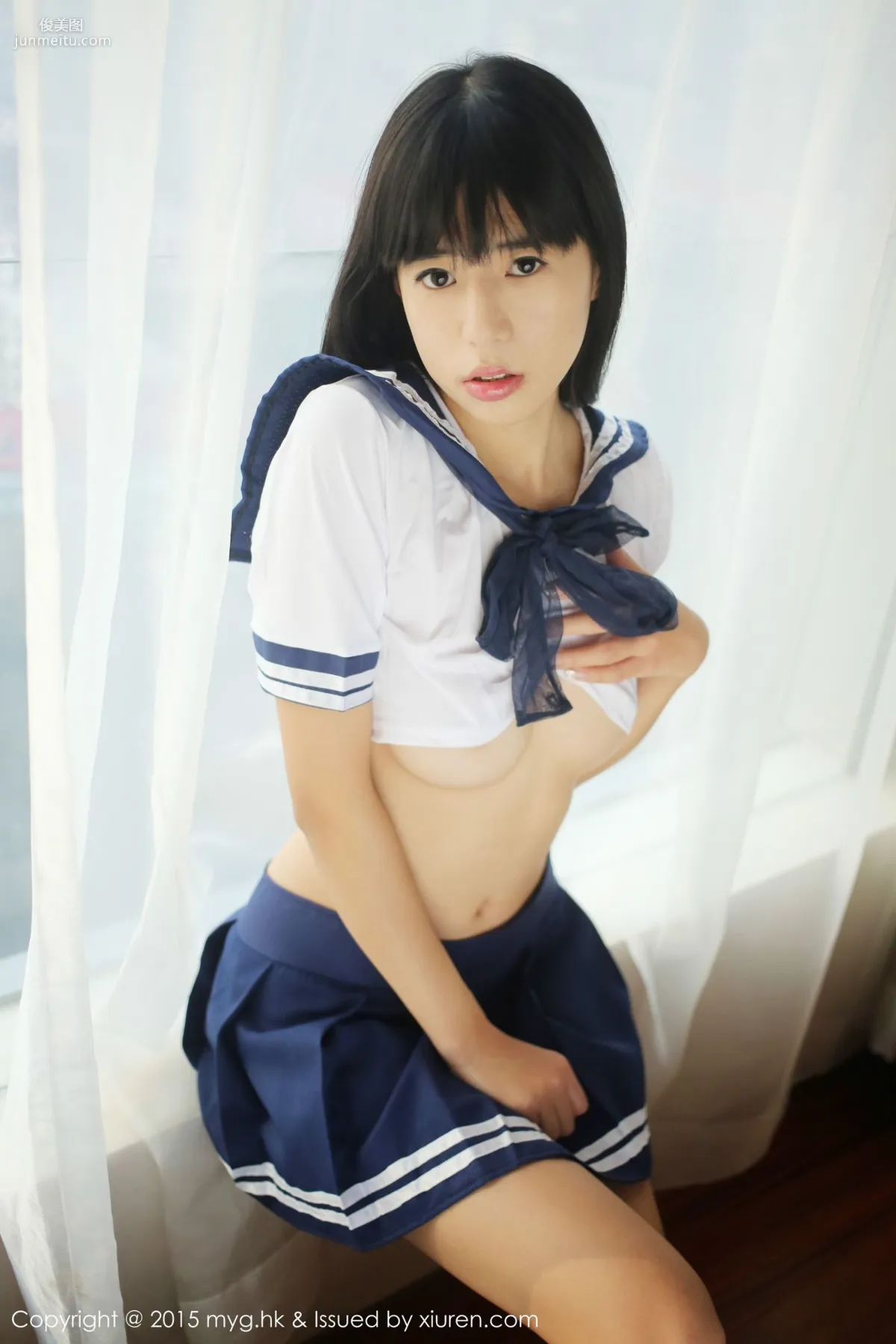 Ellie Ai Lili, Sailor Uniform Private Shoot Temptation [MyGirl] Vol.184 Photo Set photo 21