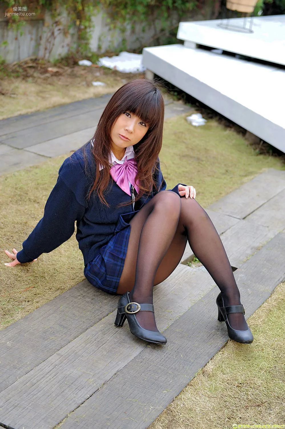 [DGC] NO.831 Mikoto Ogawa School Uniform Beautiful Girl Paradise Photo Set photo 23