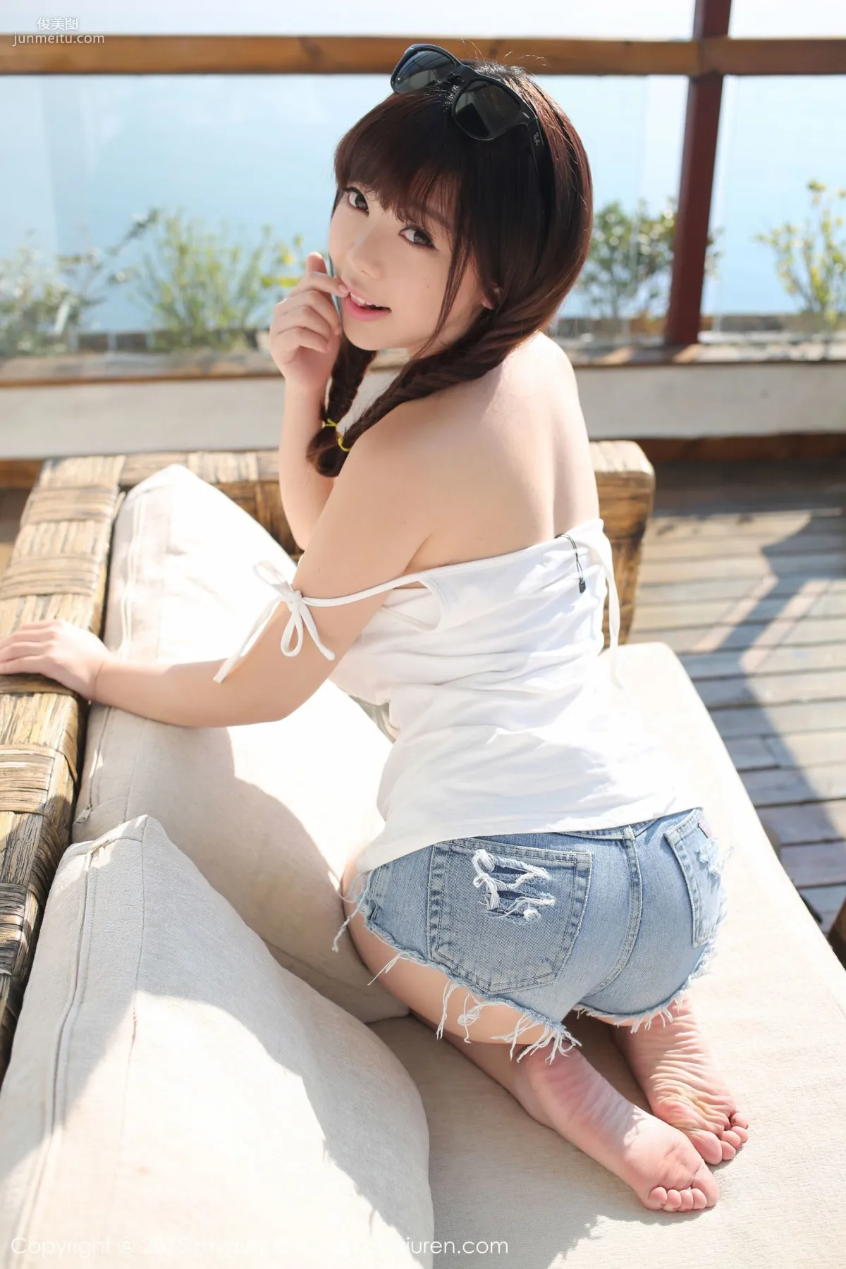 Liu Feier Faye, Dali Travel Shoot, The Temptation of a Busty Denim Girl [MyGirl] Vol.104 Photo Set photo 19
