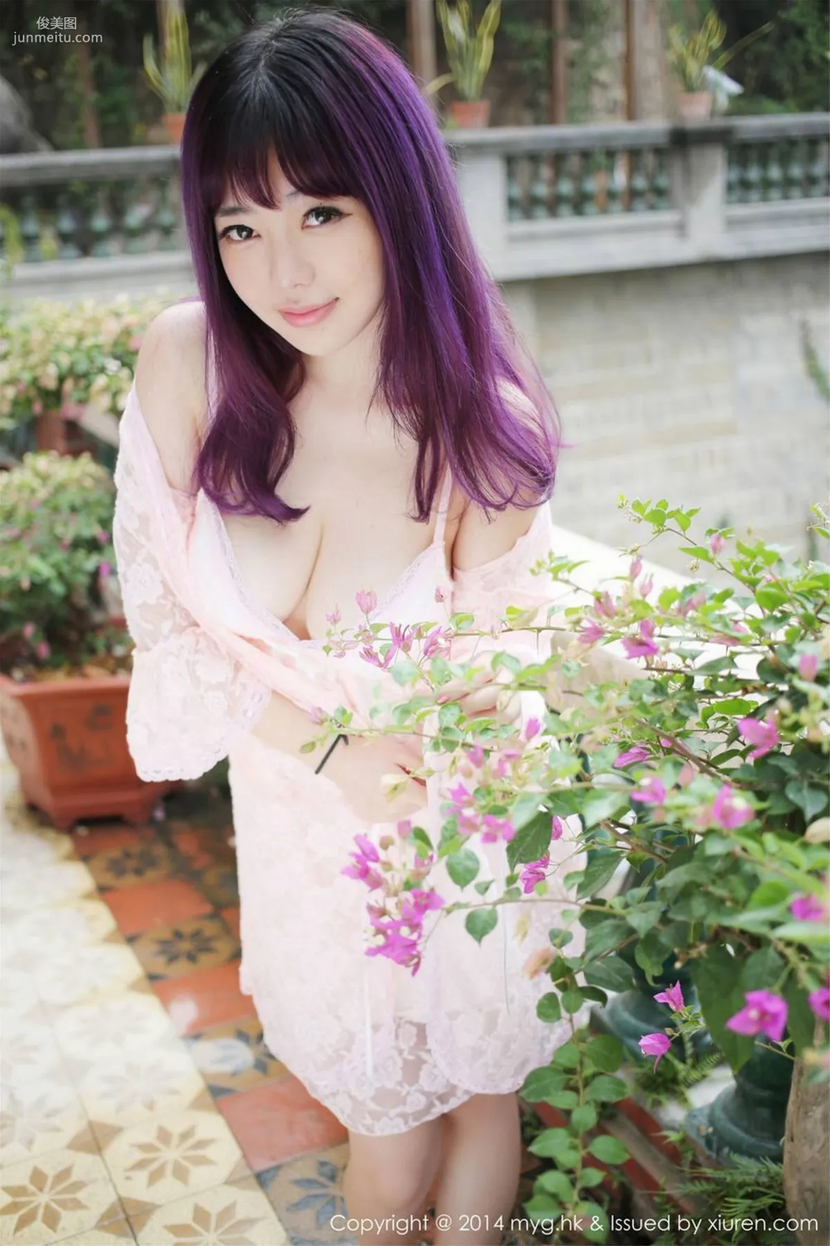 Liu Feier Faye, Xiamen Travel Shoot, Big Bust Beautiful Breasts + Fresh Lace [MyGirl] Vol.078 Photo Set photo 43
