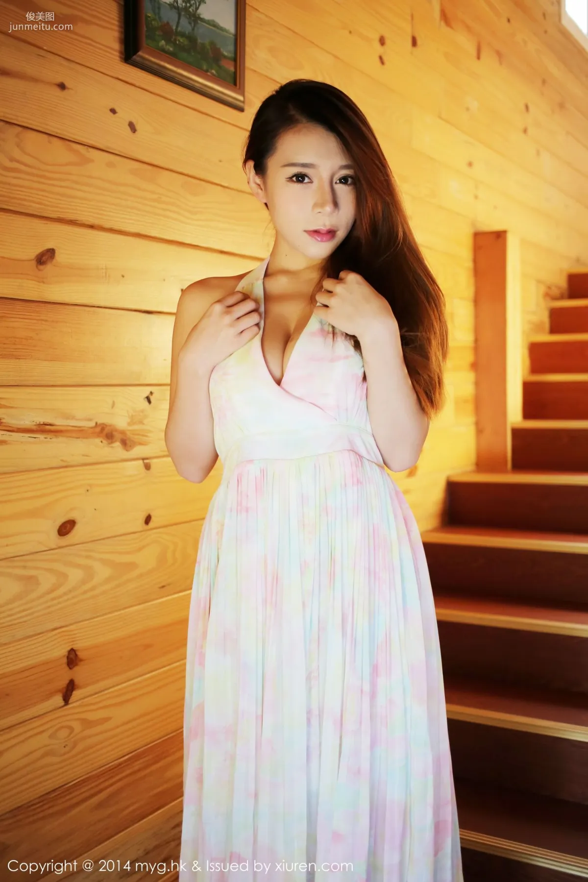 Vetiver Jiabao Beier "Xiamen Travel Shoot" Fresh Long Dress + Lingerie + Bikini [MyGirl] Vol.074 Photo Set photo 2