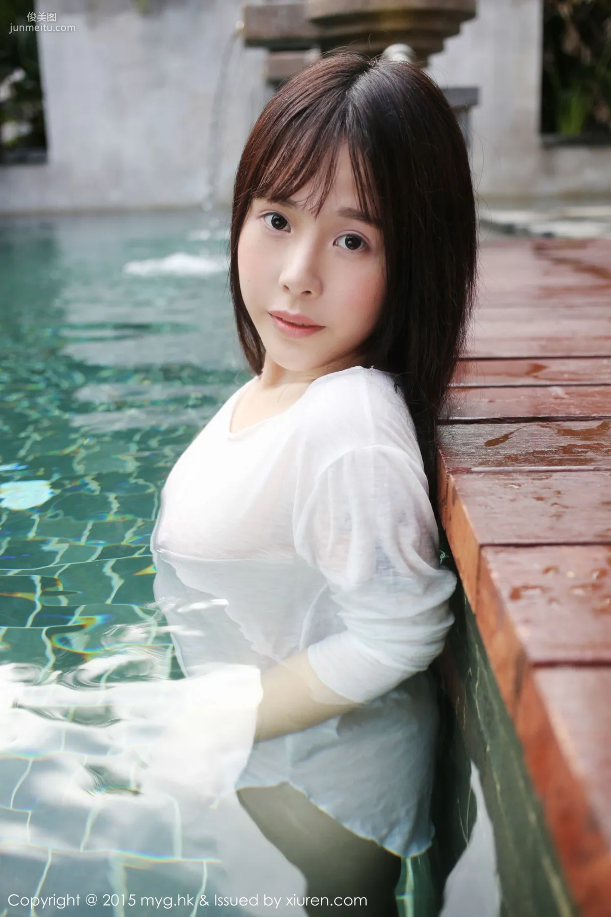 Ai Li Evelyn, Wet in the Pool [MyGirl] Vol.180 Photo Set photo 17