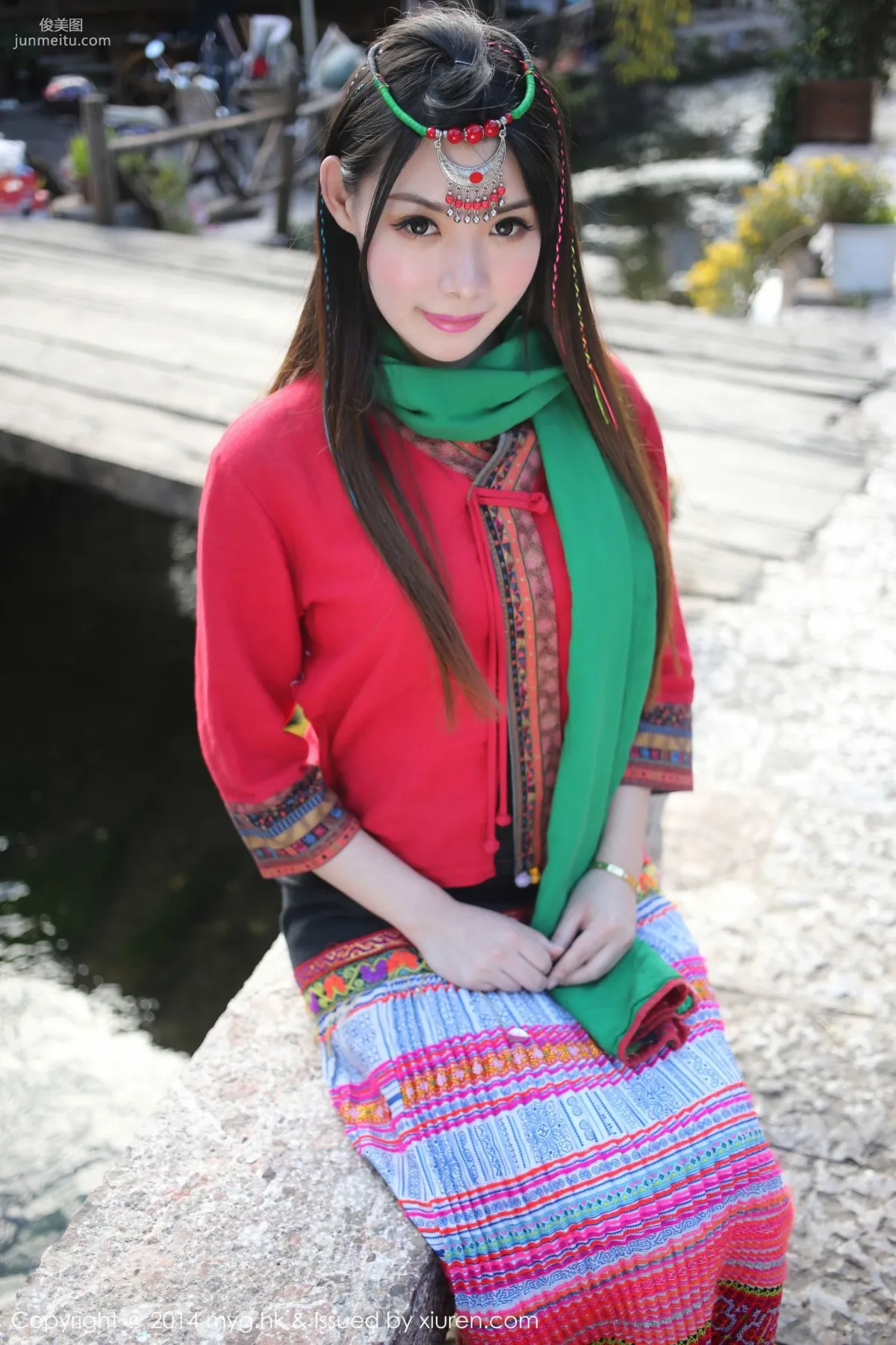 MARA Jiang, Ethnic Style + Policewoman COS + Private Shoot [MyGirl] Vol.071 Photo Set photo 4