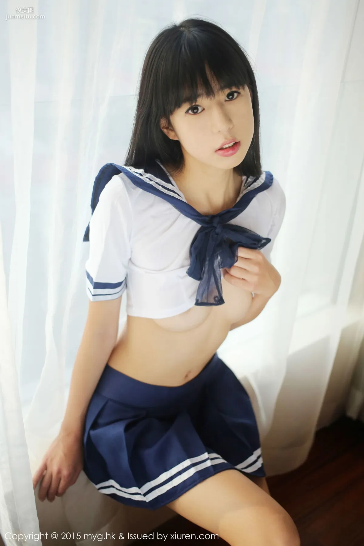 Ellie Ai Lili, Sailor Uniform Private Shoot Temptation [MyGirl] Vol.184 Photo Set photo 24