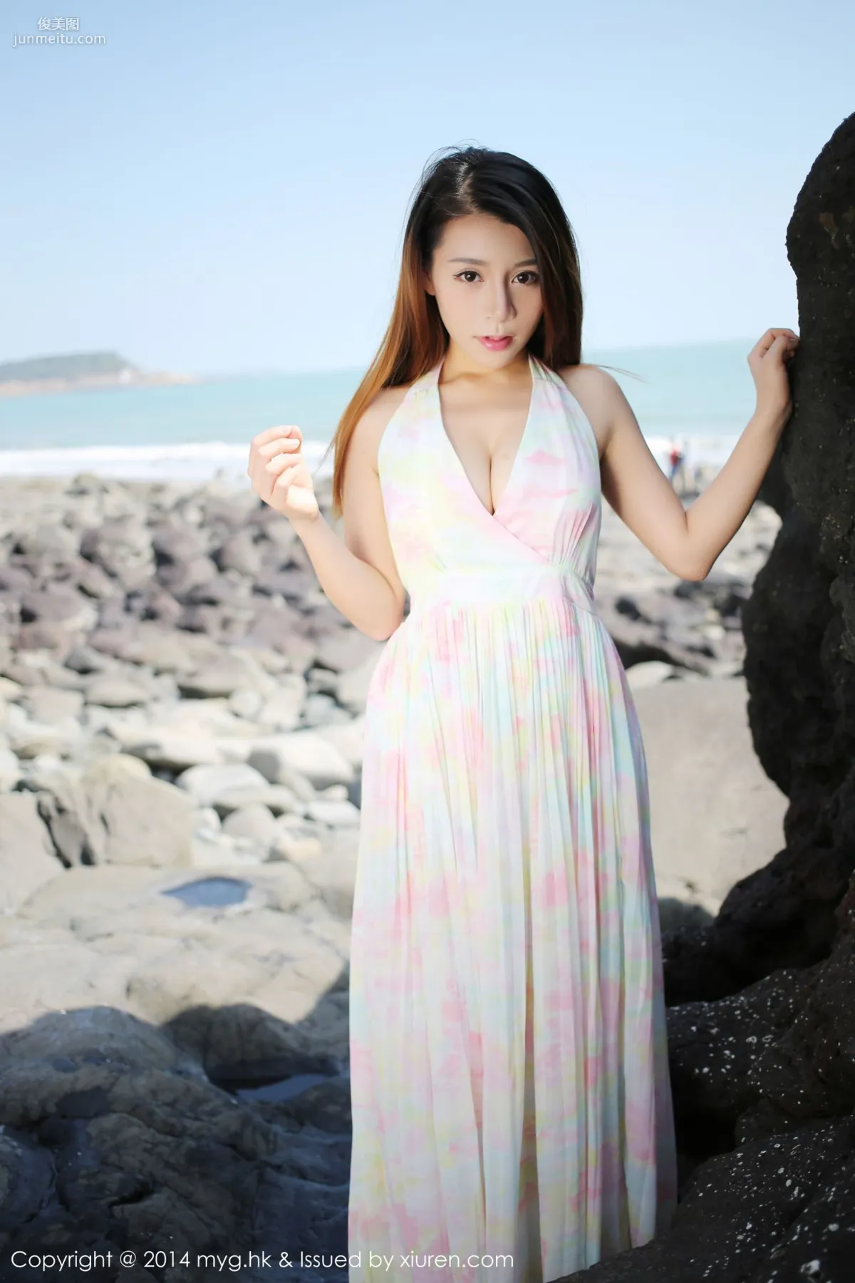 Vetiver Jiabao Beier "Xiamen Travel Shoot" Fresh Long Dress + Lingerie + Bikini [MyGirl] Vol.074 Photo Set photo 20