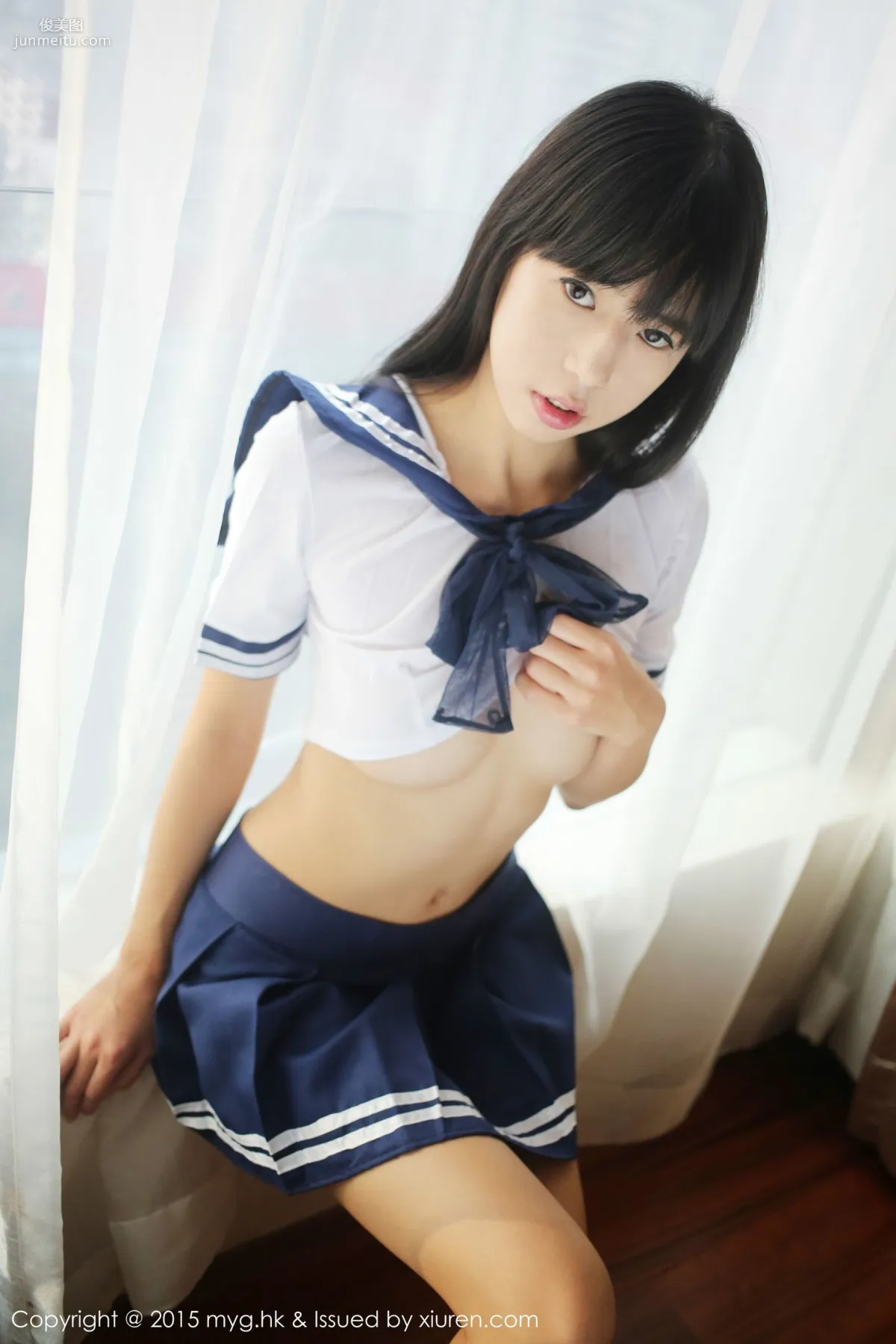 Ellie Ai Lili, Sailor Uniform Private Shoot Temptation [MyGirl] Vol.184 Photo Set photo 22