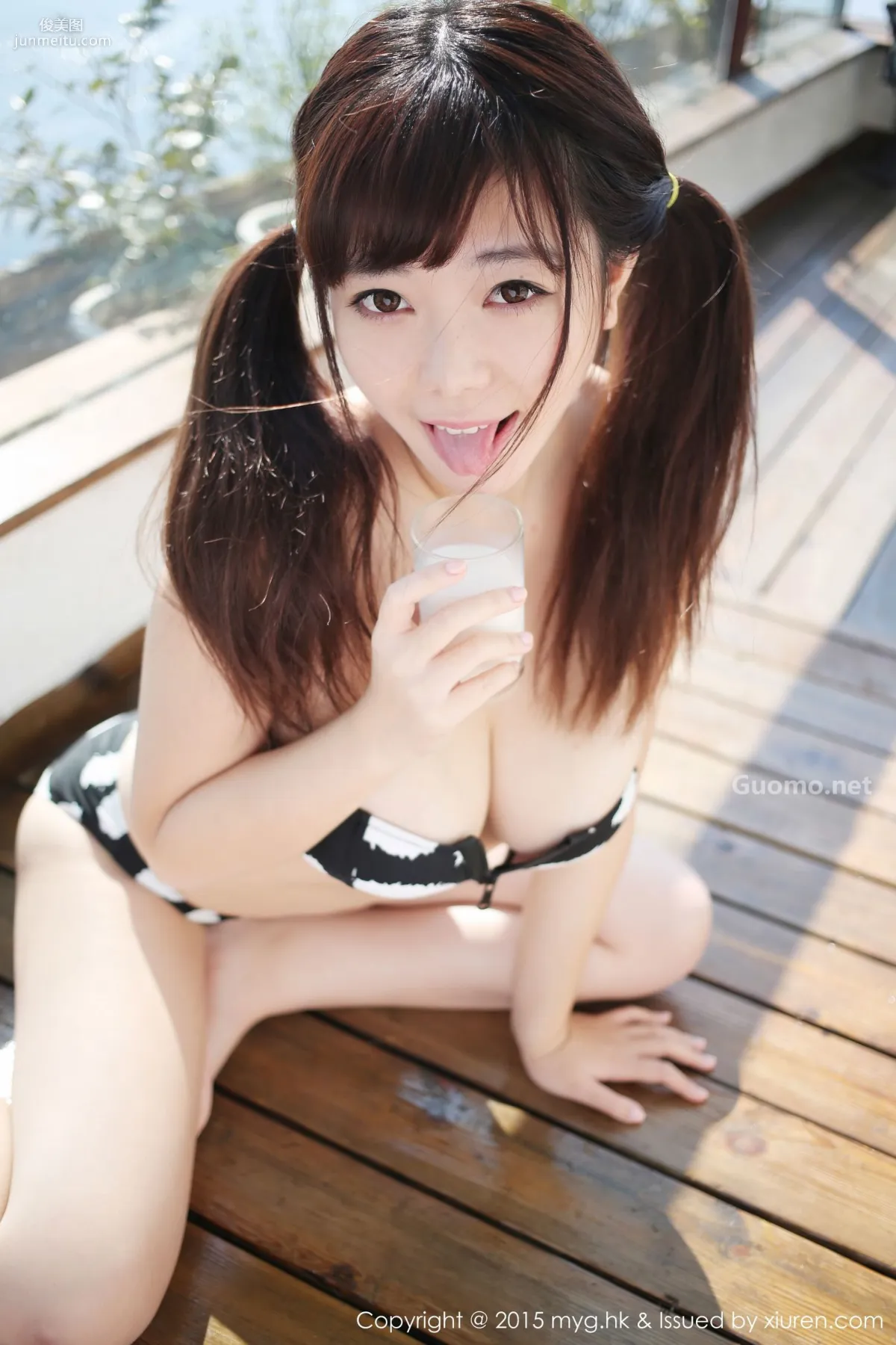 Big Breasts Fei @ Liu Feier Faye 'Outdoor Milk Chapter + Indoor Sexy Leather Pants Chapter!' [MyGirl] Vol.109 Photo Set photo 9